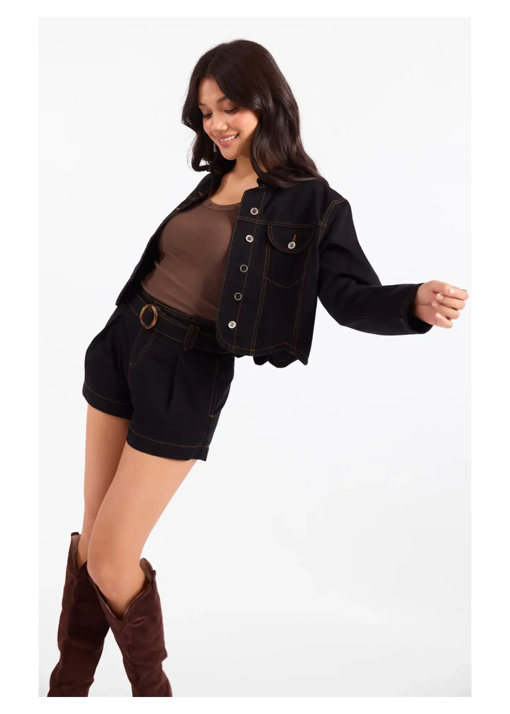 Sadie & Sage Stormy Denim Jacket - AJ3805