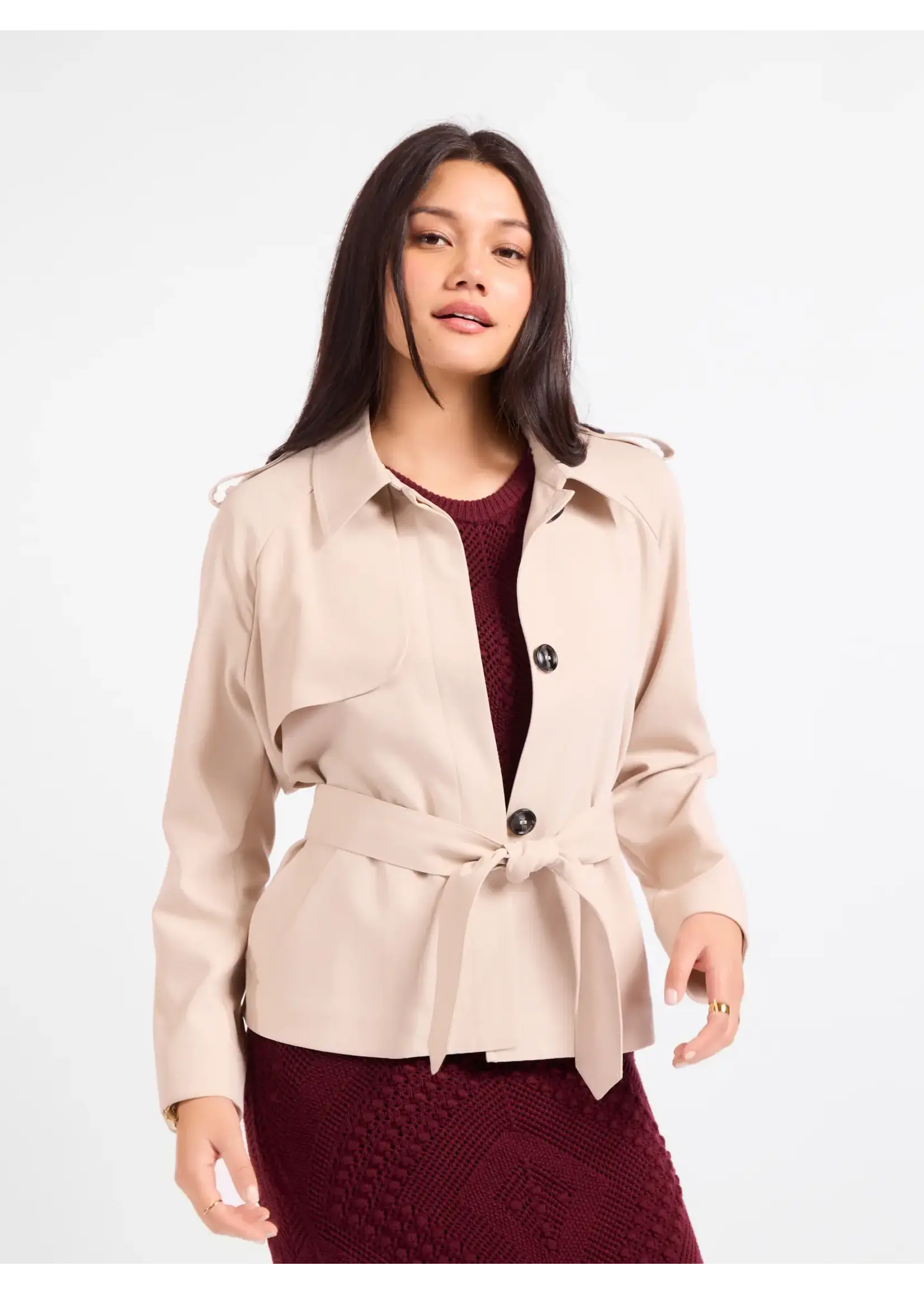 Sadie & Sage Market Morning Trench Jacket - AJ3517