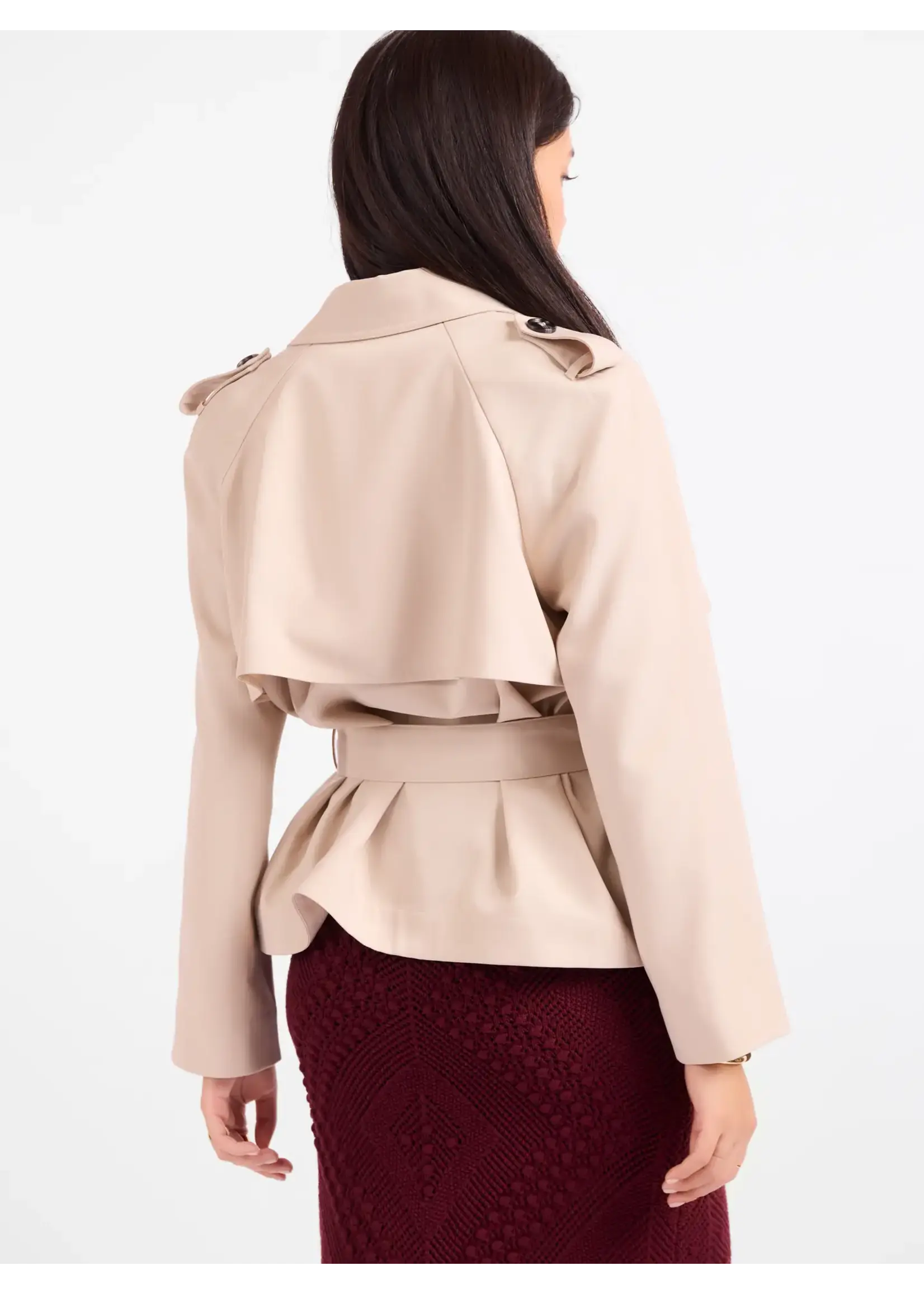 Sadie & Sage Market Morning Trench Jacket - AJ3517