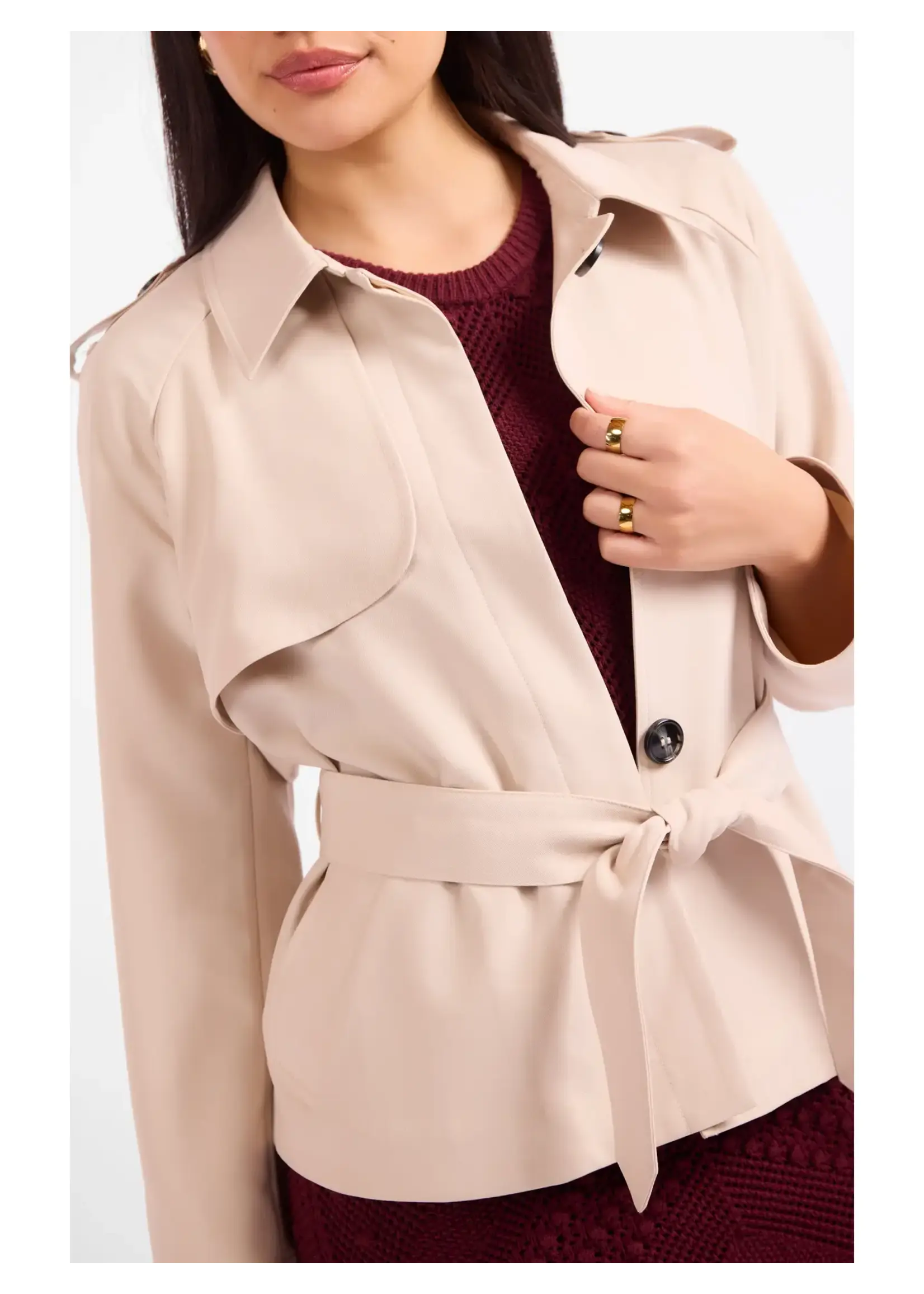 Sadie & Sage Market Morning Trench Jacket - AJ3517