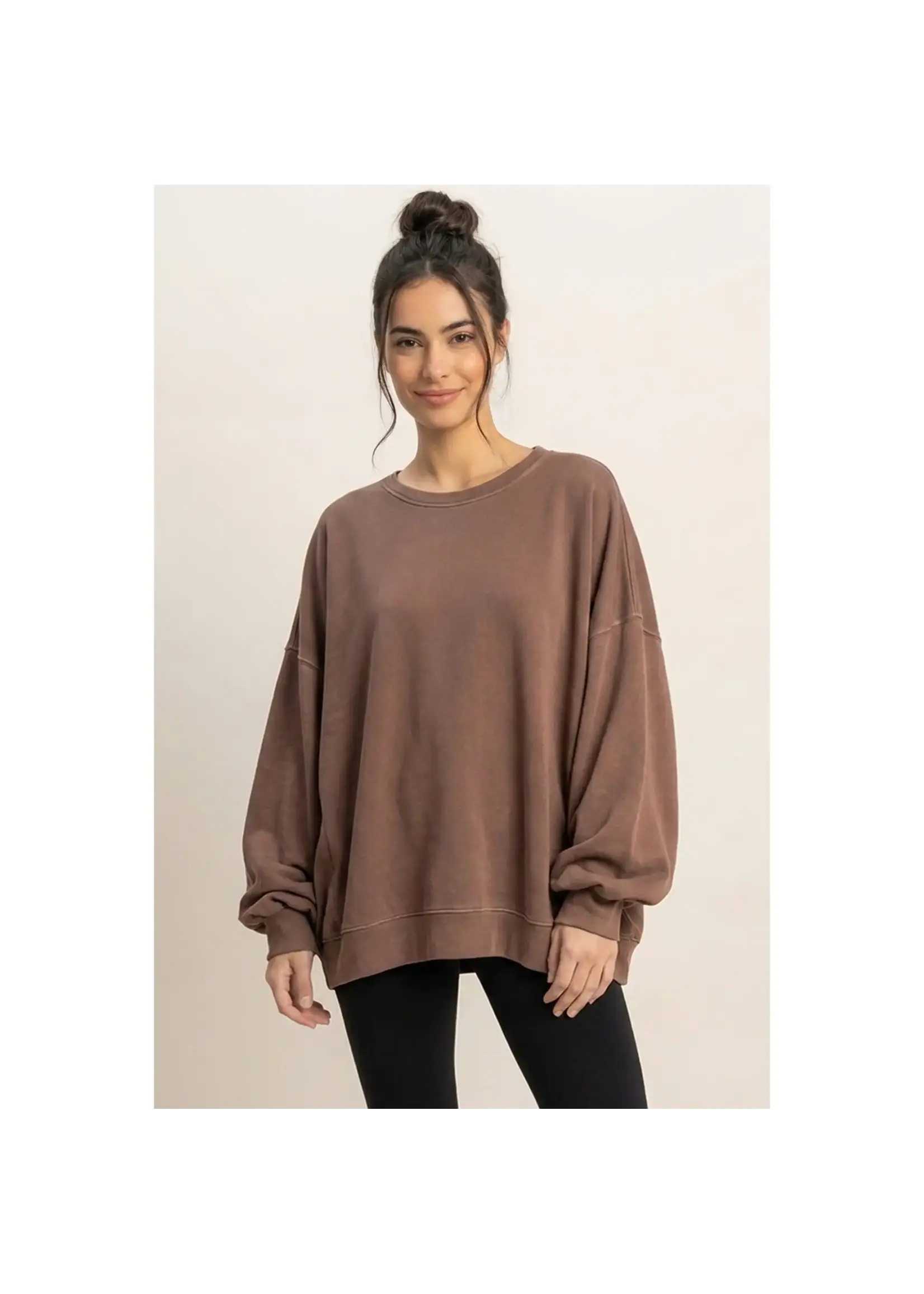 HYFVE Oversized Raw Edge Sweatshirt - DZ26C737