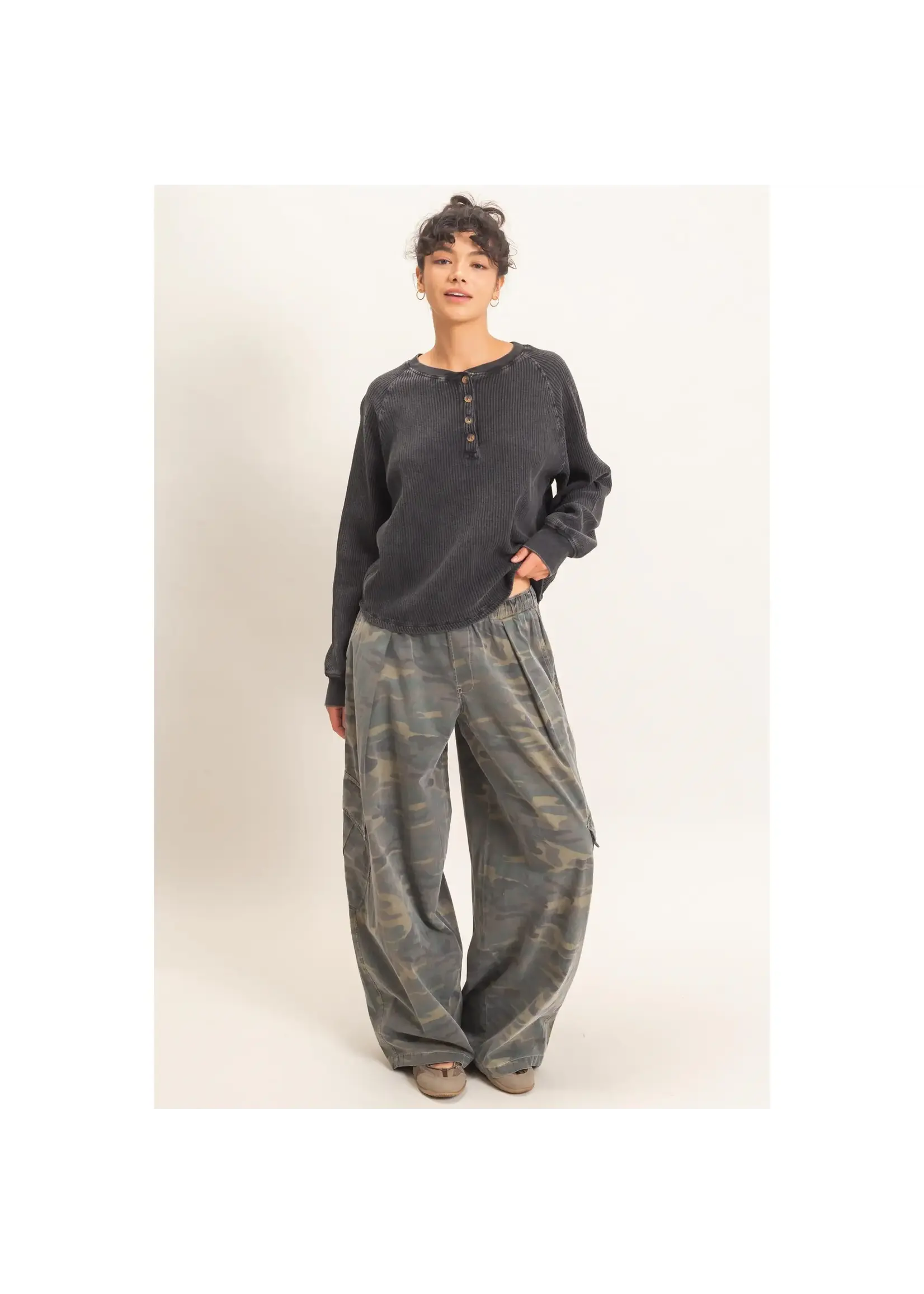 HYFVE Camouflage Cargo Pocket Pants - DZ26C891