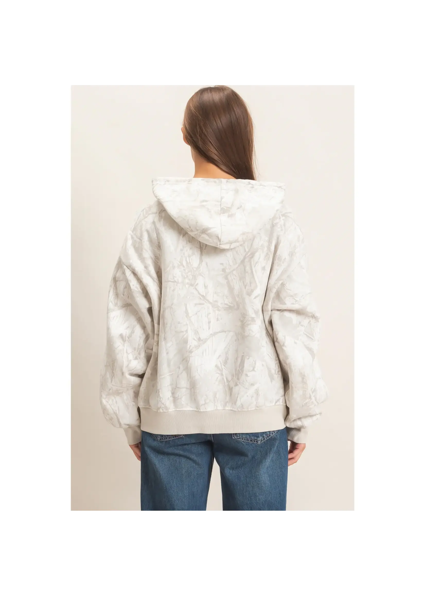 HYFVE Tree Camouflage Zip-Up Hoodie - DZ26E291