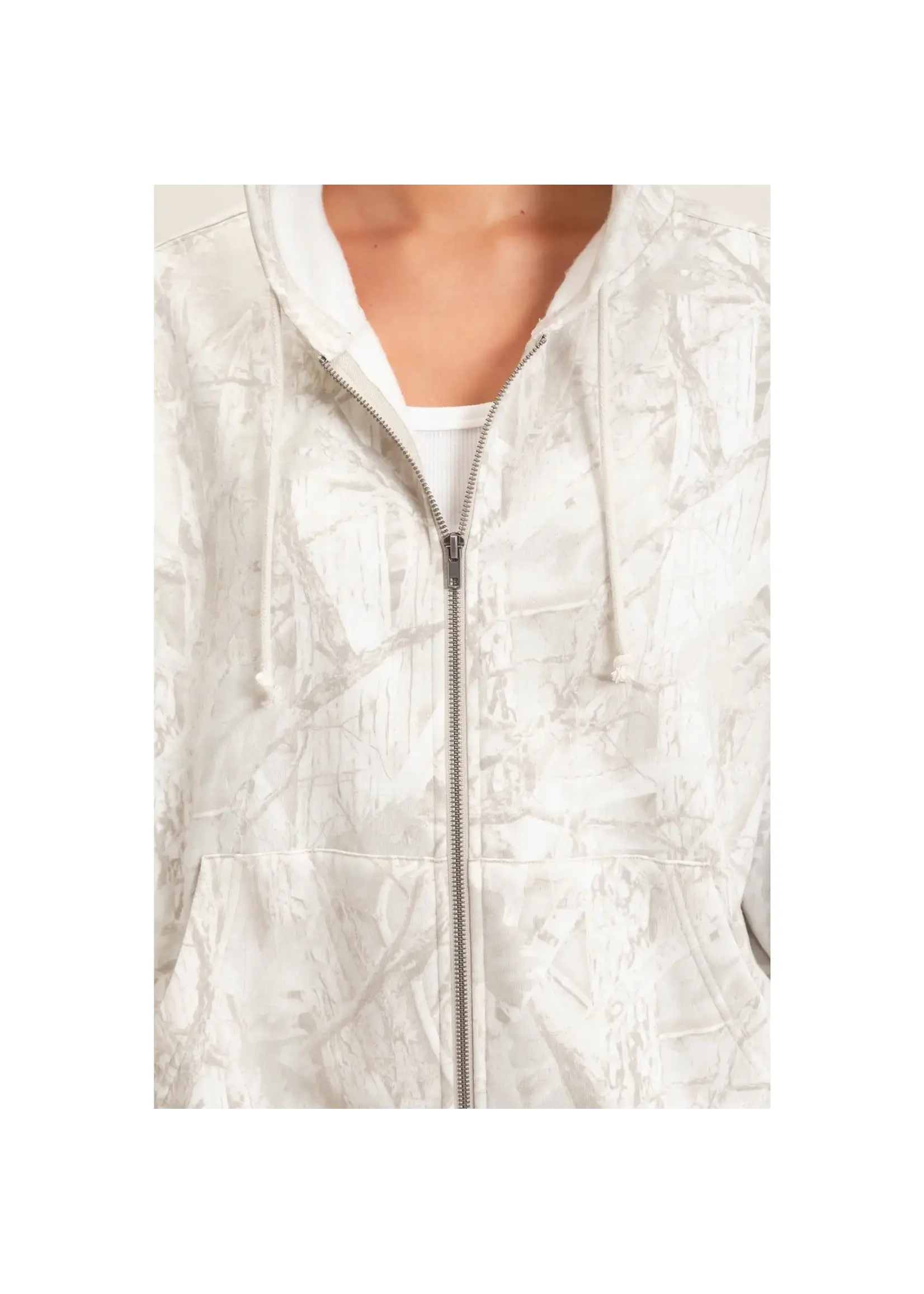 HYFVE Tree Camouflage Zip-Up Hoodie - DZ26E291