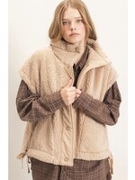 HYFVE Sherpa Vest with Snap Closure - HF26F131-D