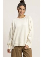 HYFVE Oversized Raw Edge Sweatshirt - DZ26C737