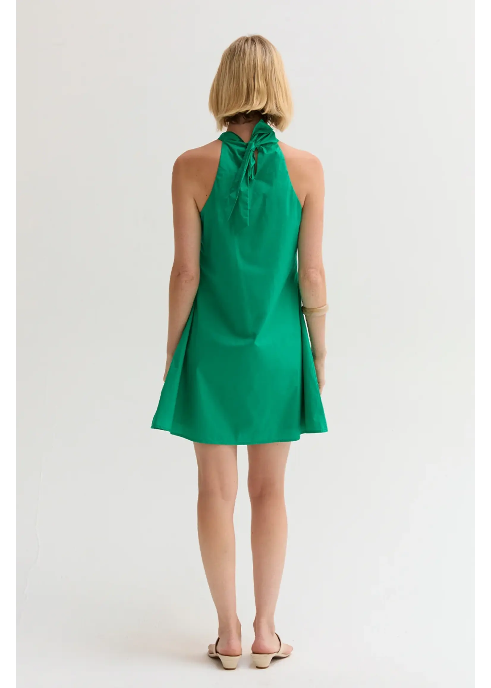 Crescent Chloe Poplin Halter Mini Dress - CD9708-1