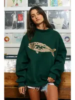 Bucketlist Fish Embroidered Mockneck - IT2594E