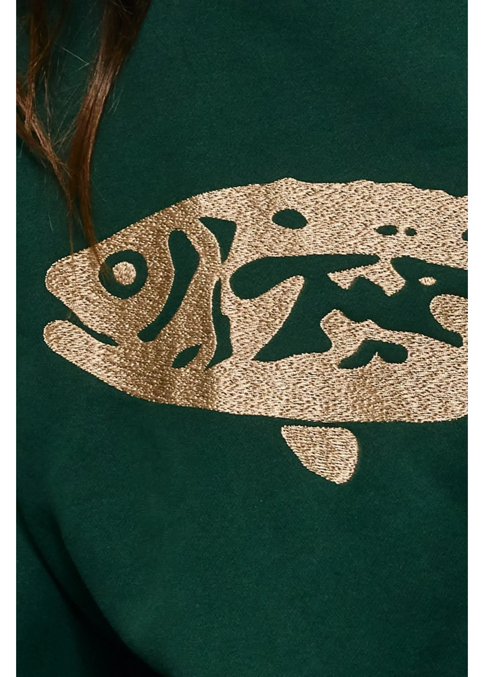 Bucketlist Fish Embroidered Mockneck - IT2594E