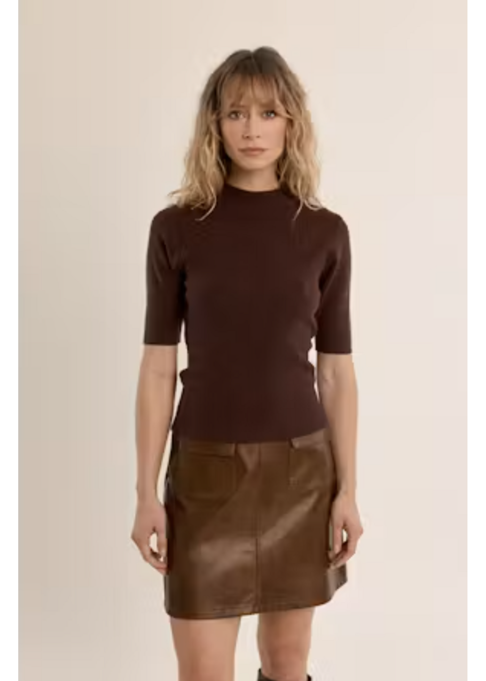 Molly Bracken Short Sleeve Knitted Sweater - E1465EN