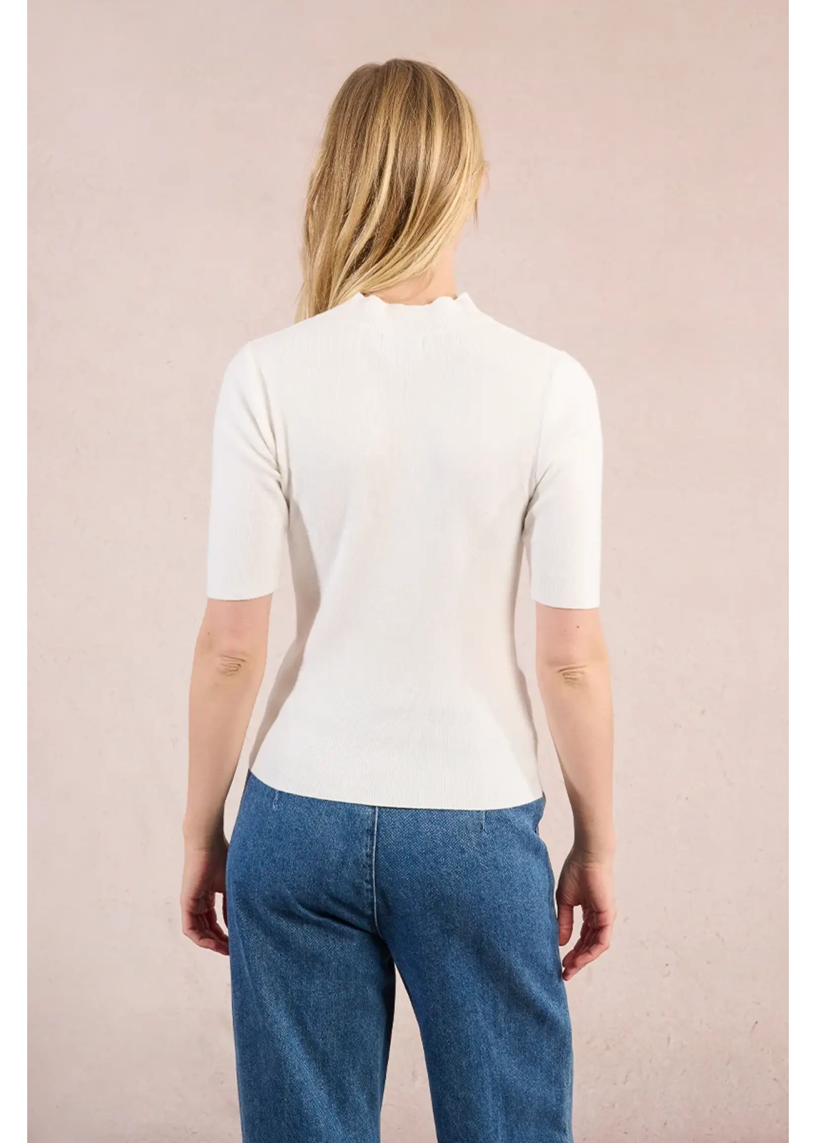 Molly Bracken Short Sleeve Knitted Sweater - E1465EN