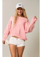 Le Lis Round Neckline Sweater Top - PWT6144