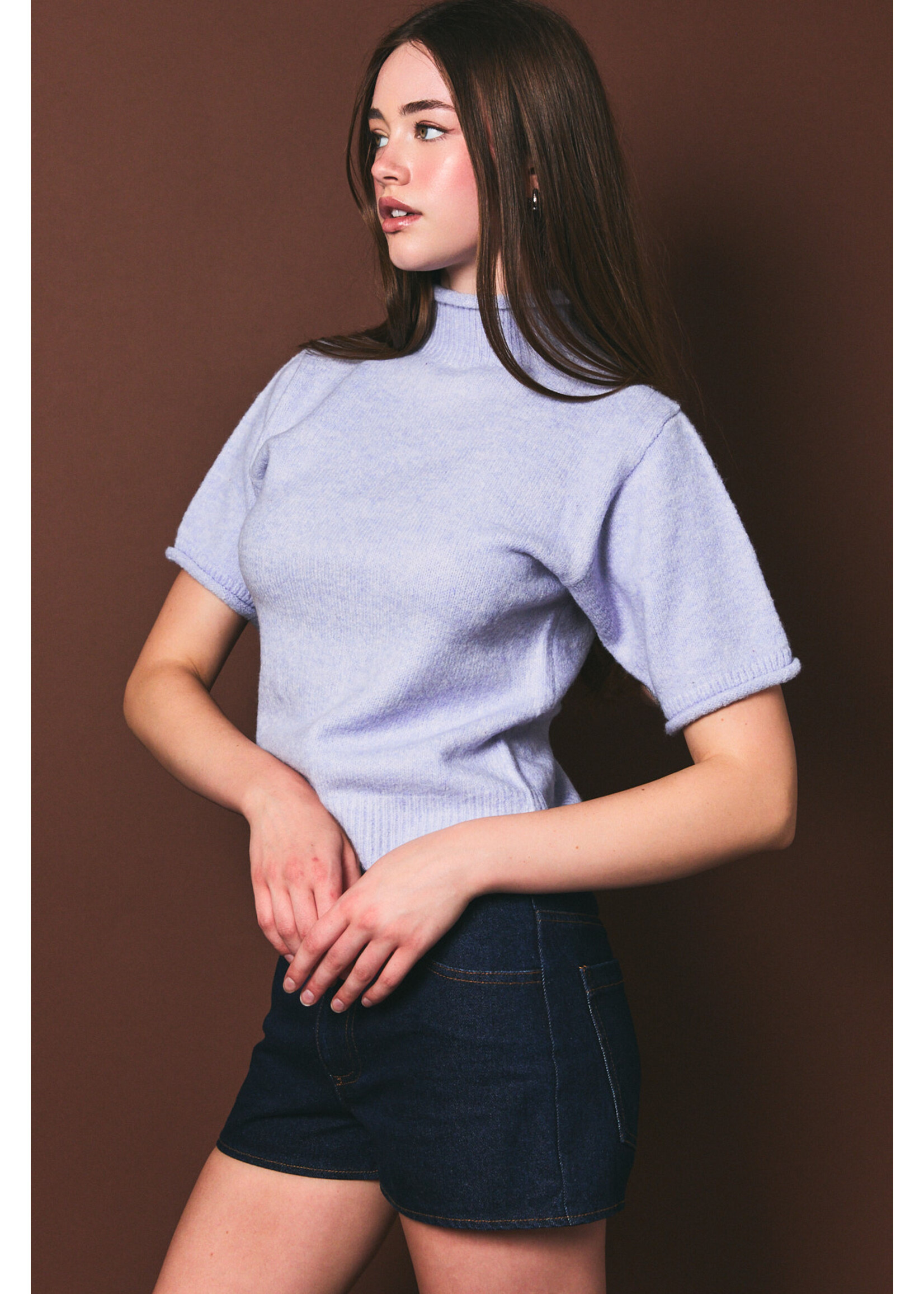 Le Lis Soft Knit Short Sleeve Top - PWT7421
