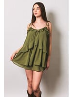 Le Lis Ruffle Flare Romper - SM3184