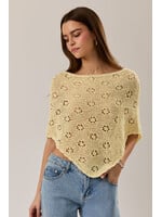 Le Lis Openwork Sweater Poncho - SWT3637