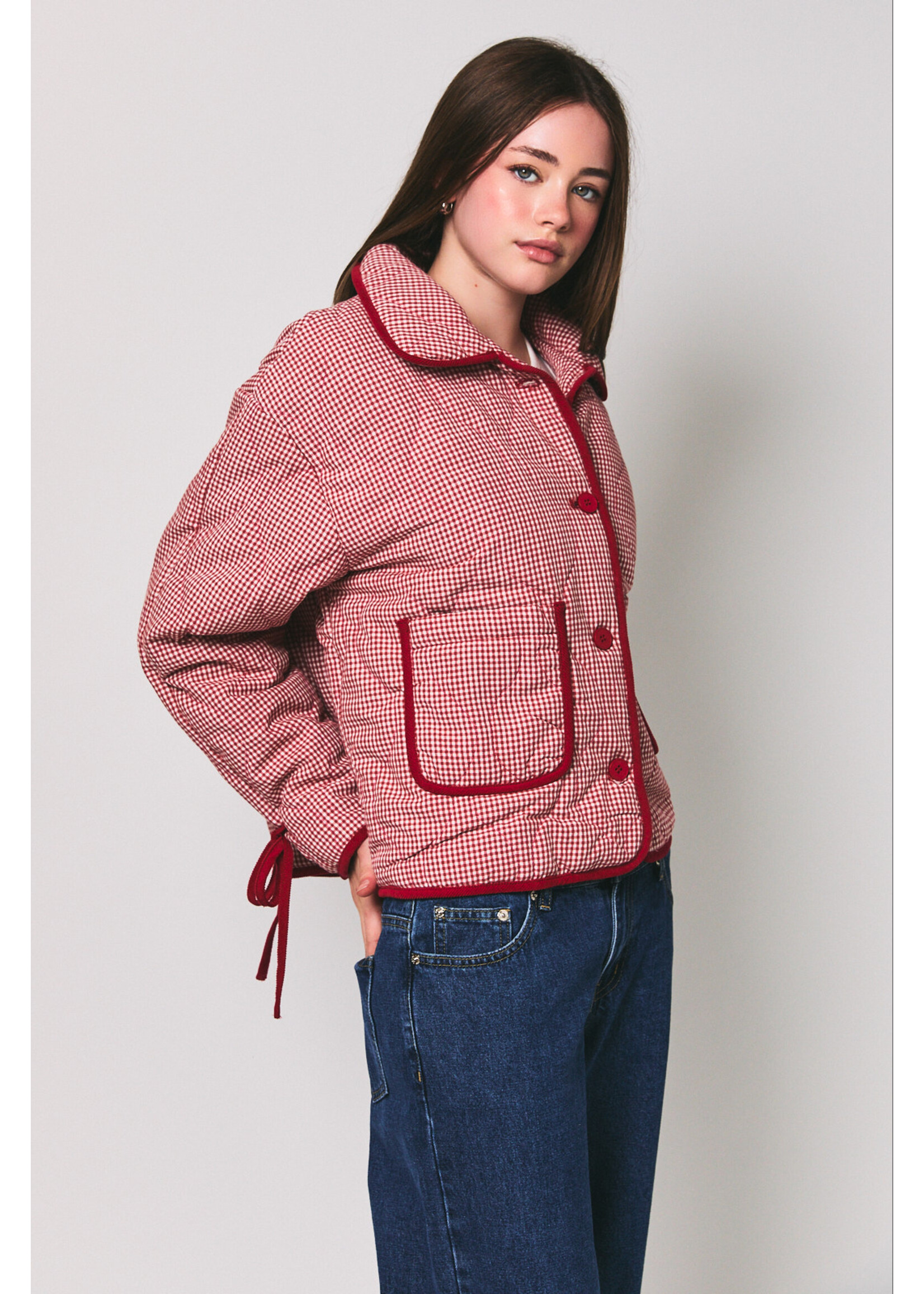Le Lis Gingham Quilted Jacket - PJ7387