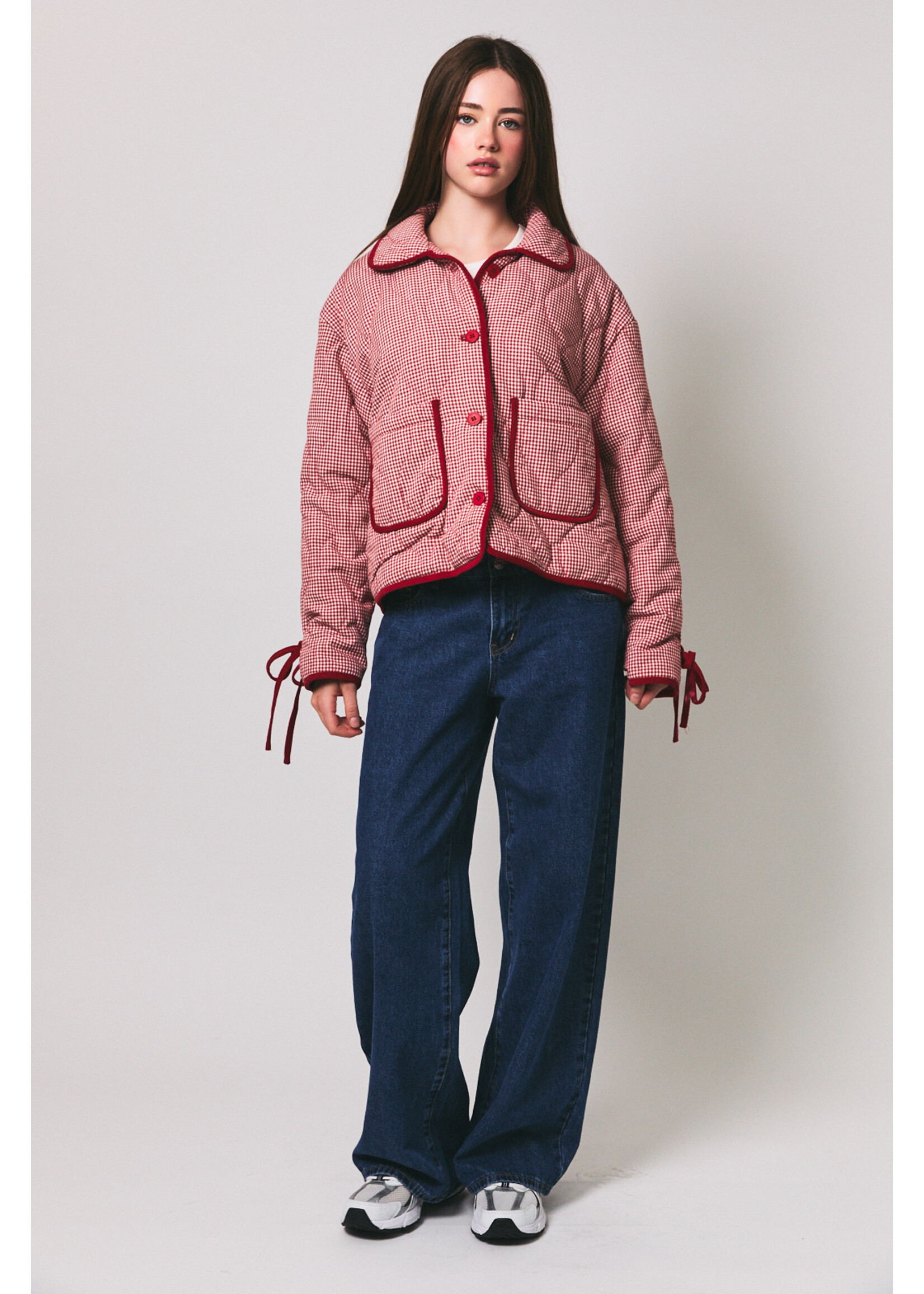 Le Lis Gingham Quilted Jacket - PJ7387