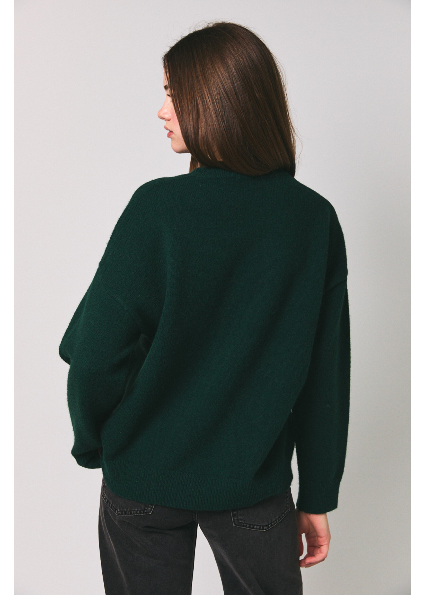 Le Lis Cowboy Graphic Oversized Sweater - IWT6701