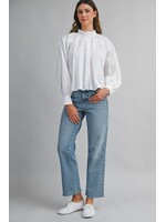Mable Ruffle Neck Long Sleeve Blouse - MT2488