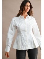 Mable Peplum Button Down Shirt - MT2632