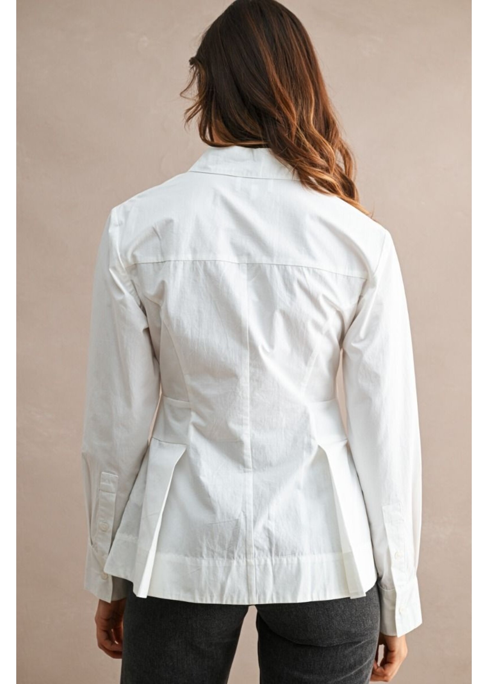 Mable Peplum Button Down Shirt - MT2632