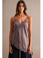 Mable Asymmetric Lace Cami - MT2359