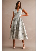 Mable Jacquard Flare Dress - MD6175