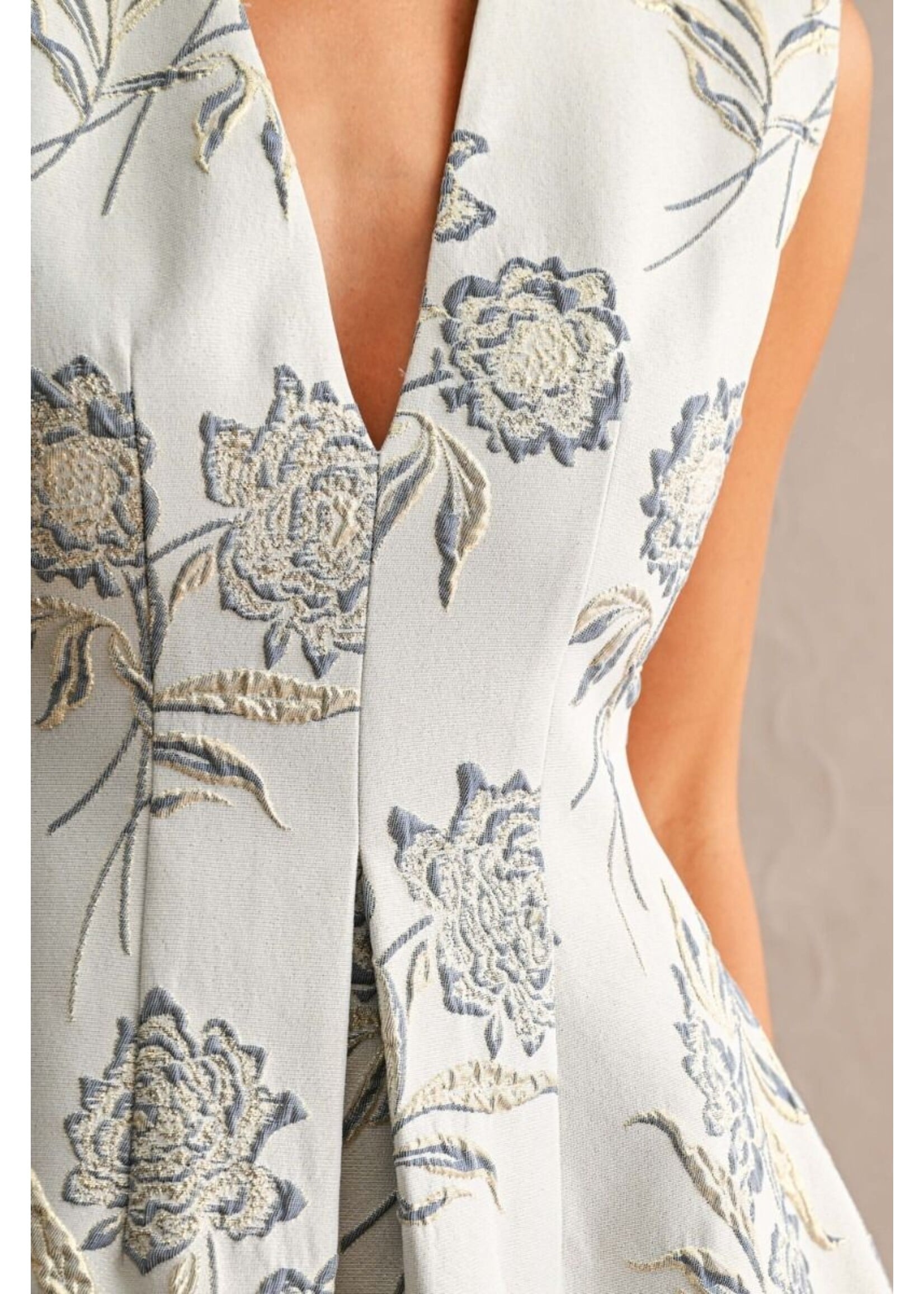 Mable Jacquard Flare Dress - MD6175