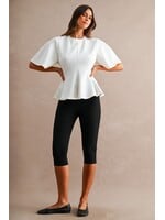 Mable Scuba Peplum Top - MT2742A