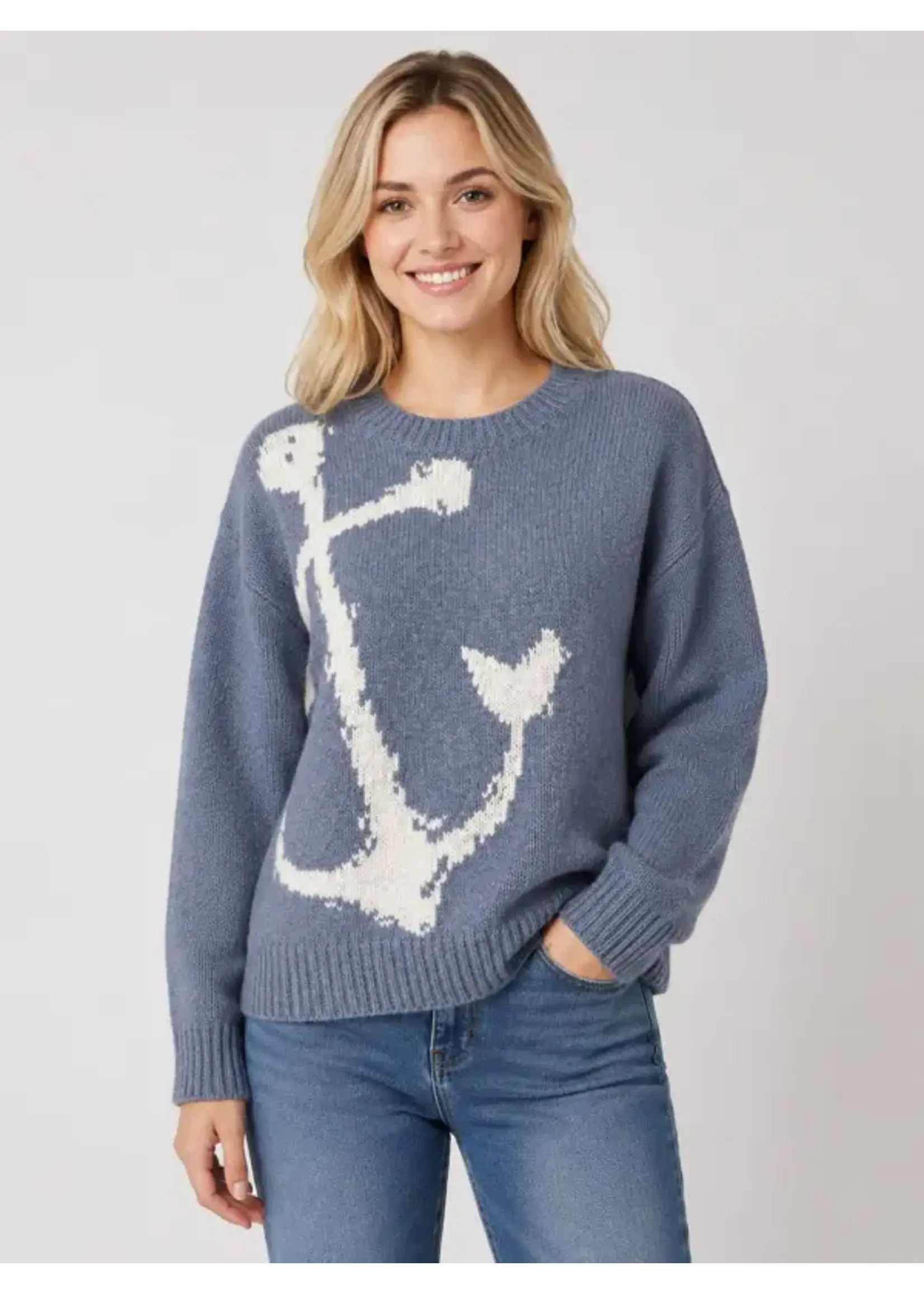 Dreamers Knit Anchor Pullover - CC3431-R