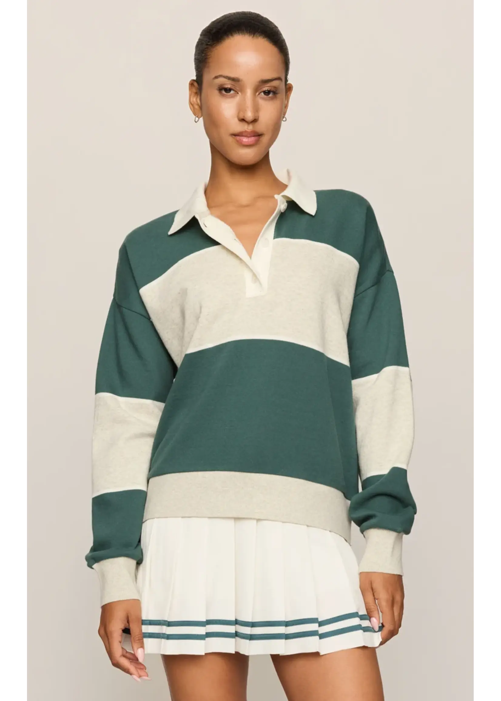 Z Supply Study Break Polo Sweatshirt - ZVT263605S