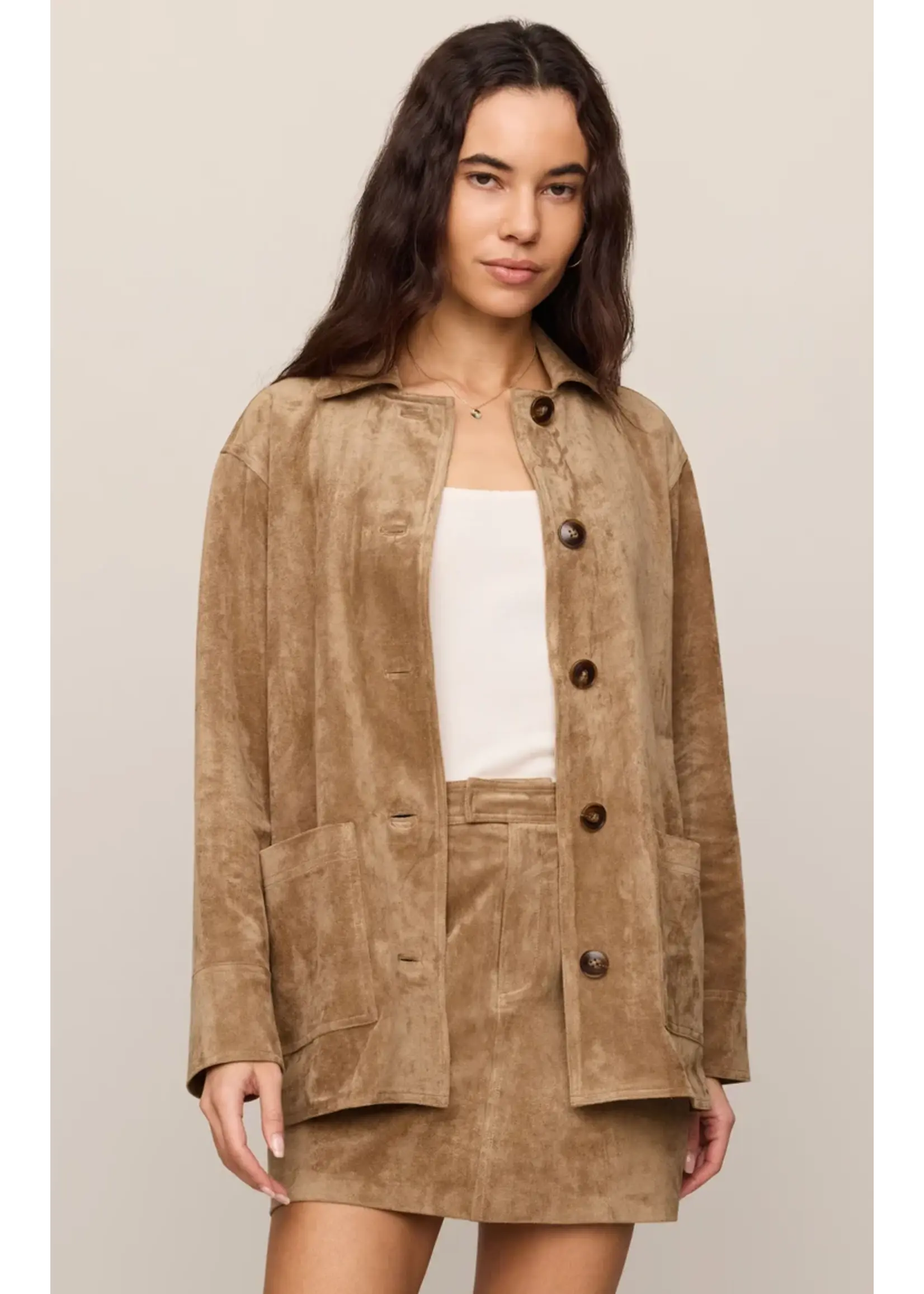 Z Supply Decker Suede Chore Coat - ZJ253341