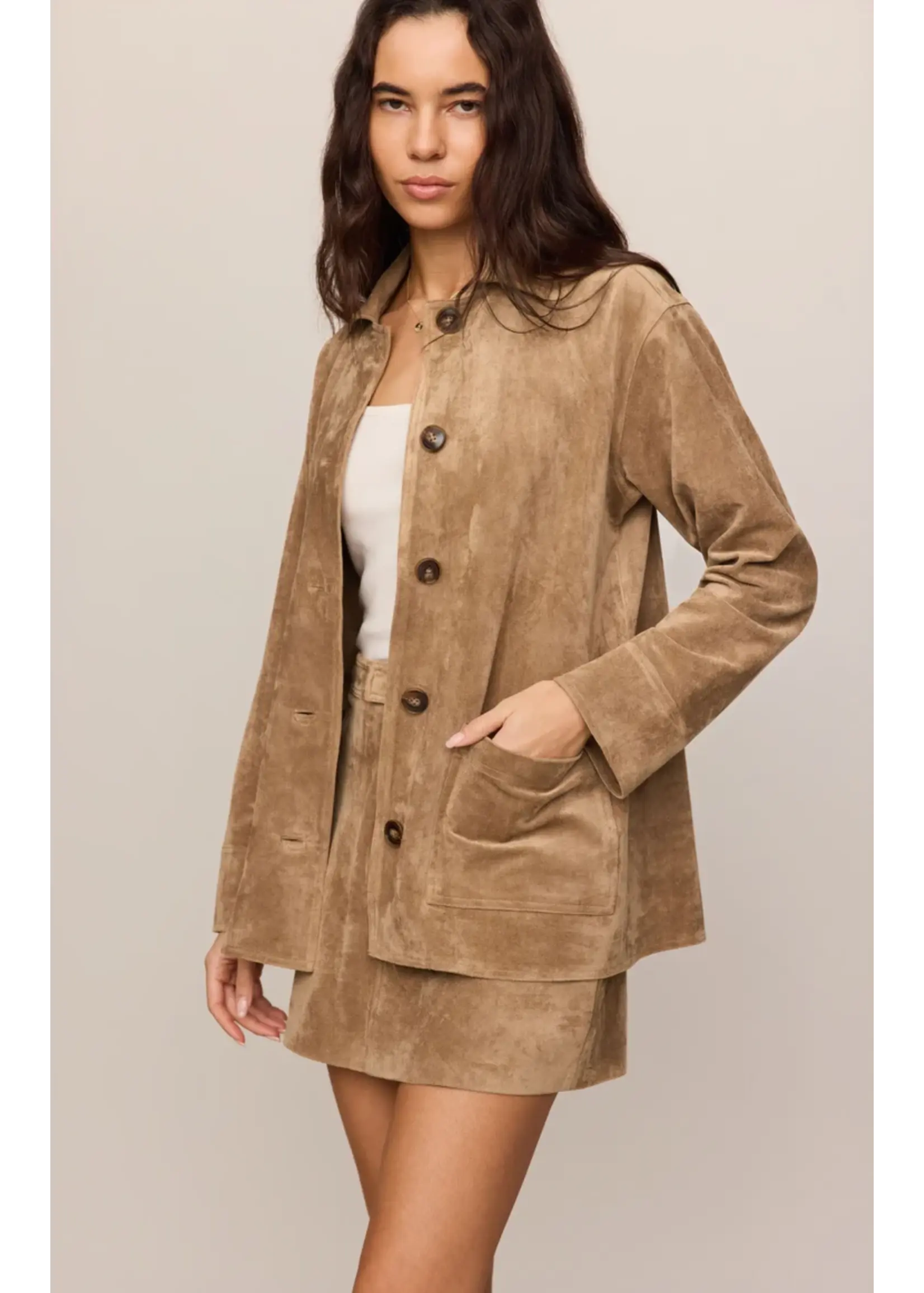 Z Supply Decker Suede Chore Coat - ZJ253341
