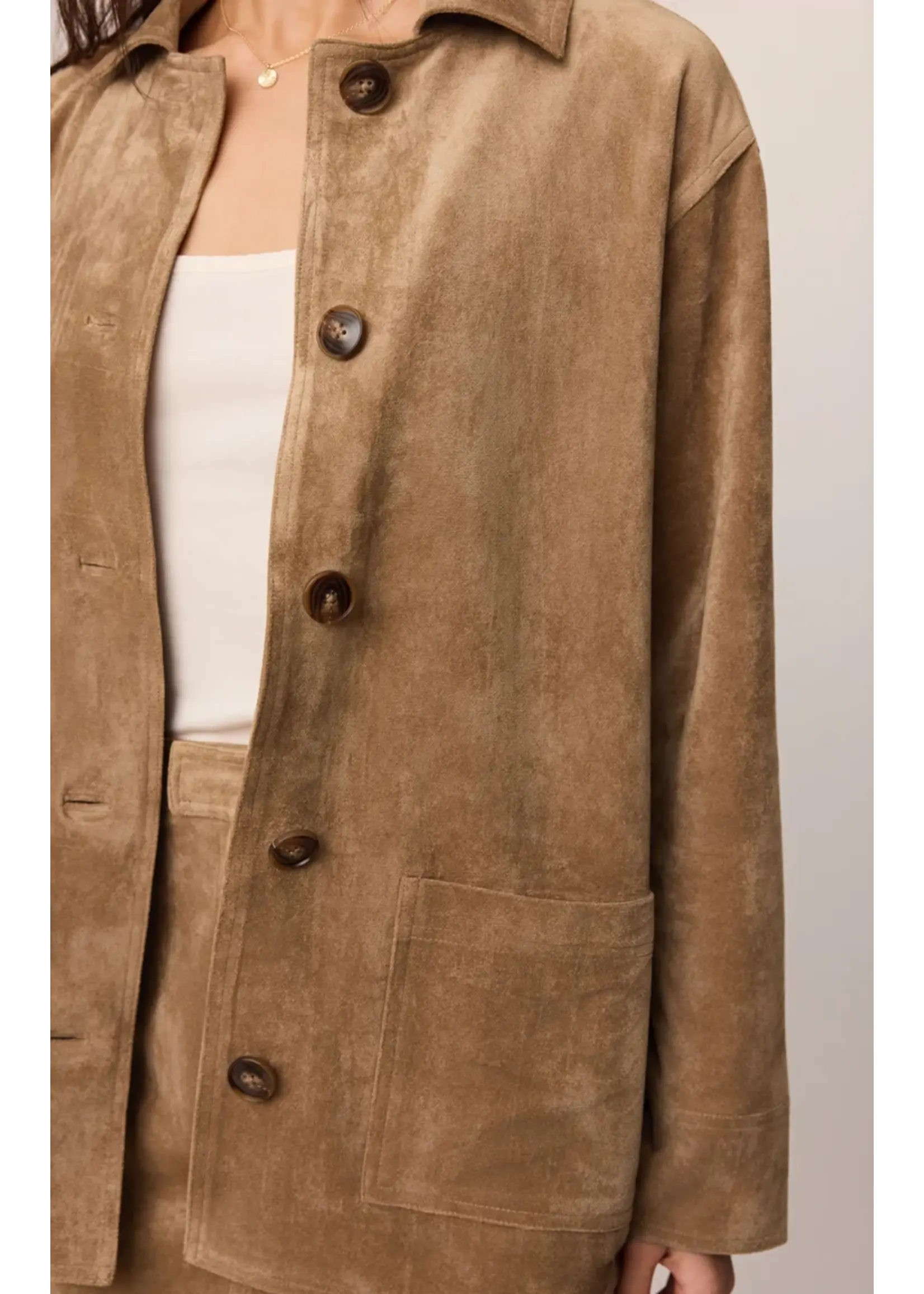 Z Supply Decker Suede Chore Coat - ZJ253341