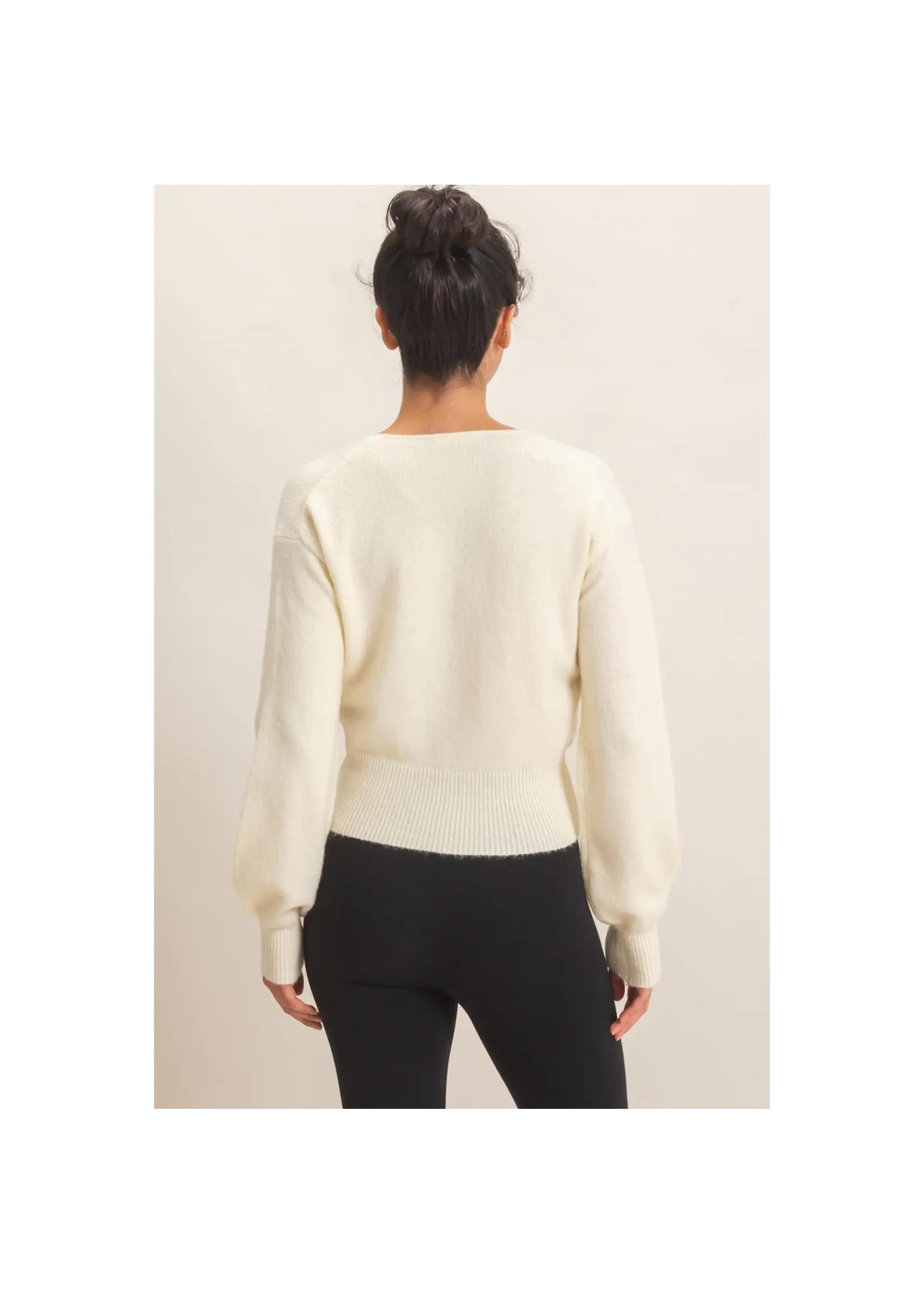 HYFVE Wrap V Neck Sweater - DZ26E948