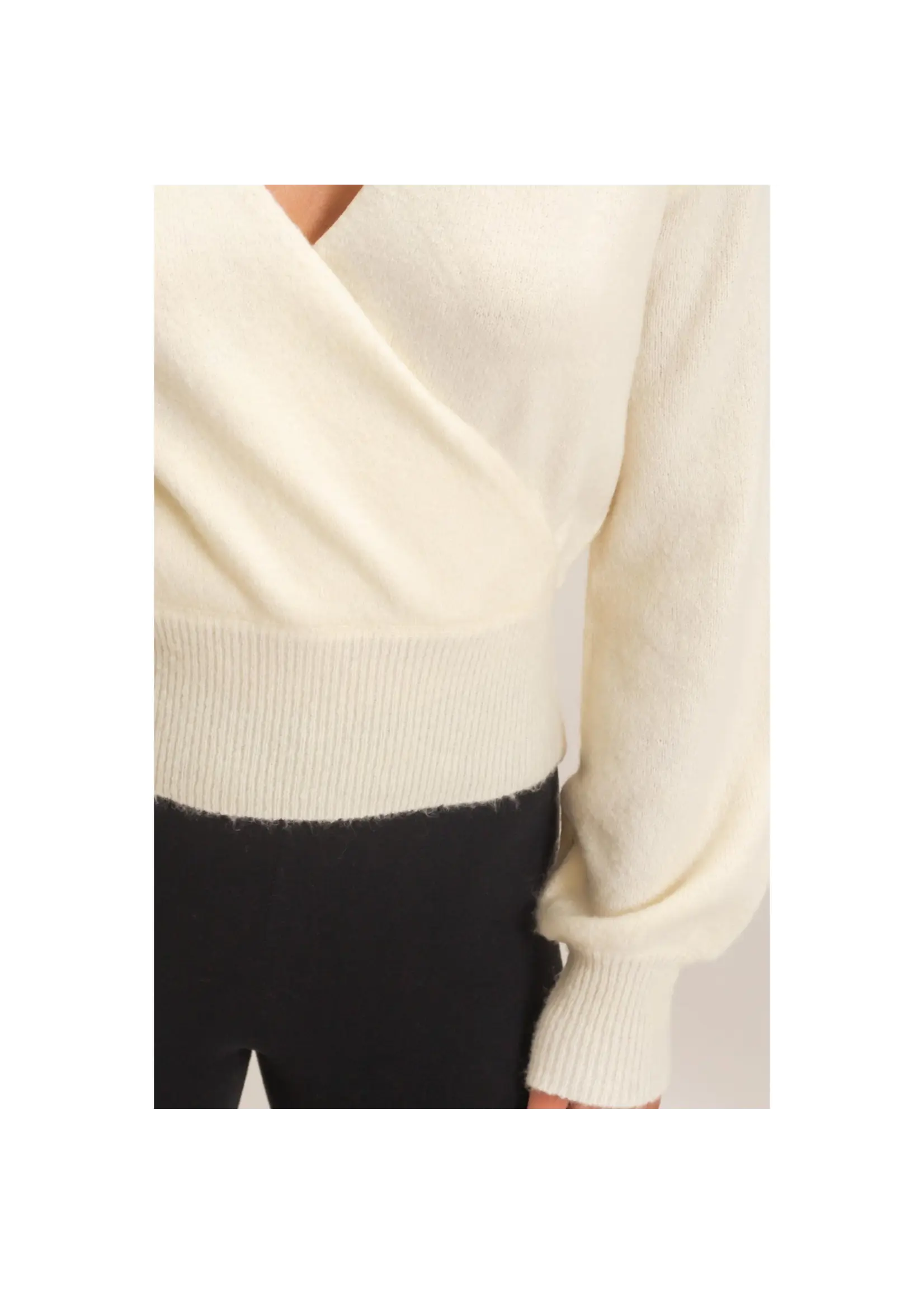 HYFVE Wrap V Neck Sweater - DZ26E948