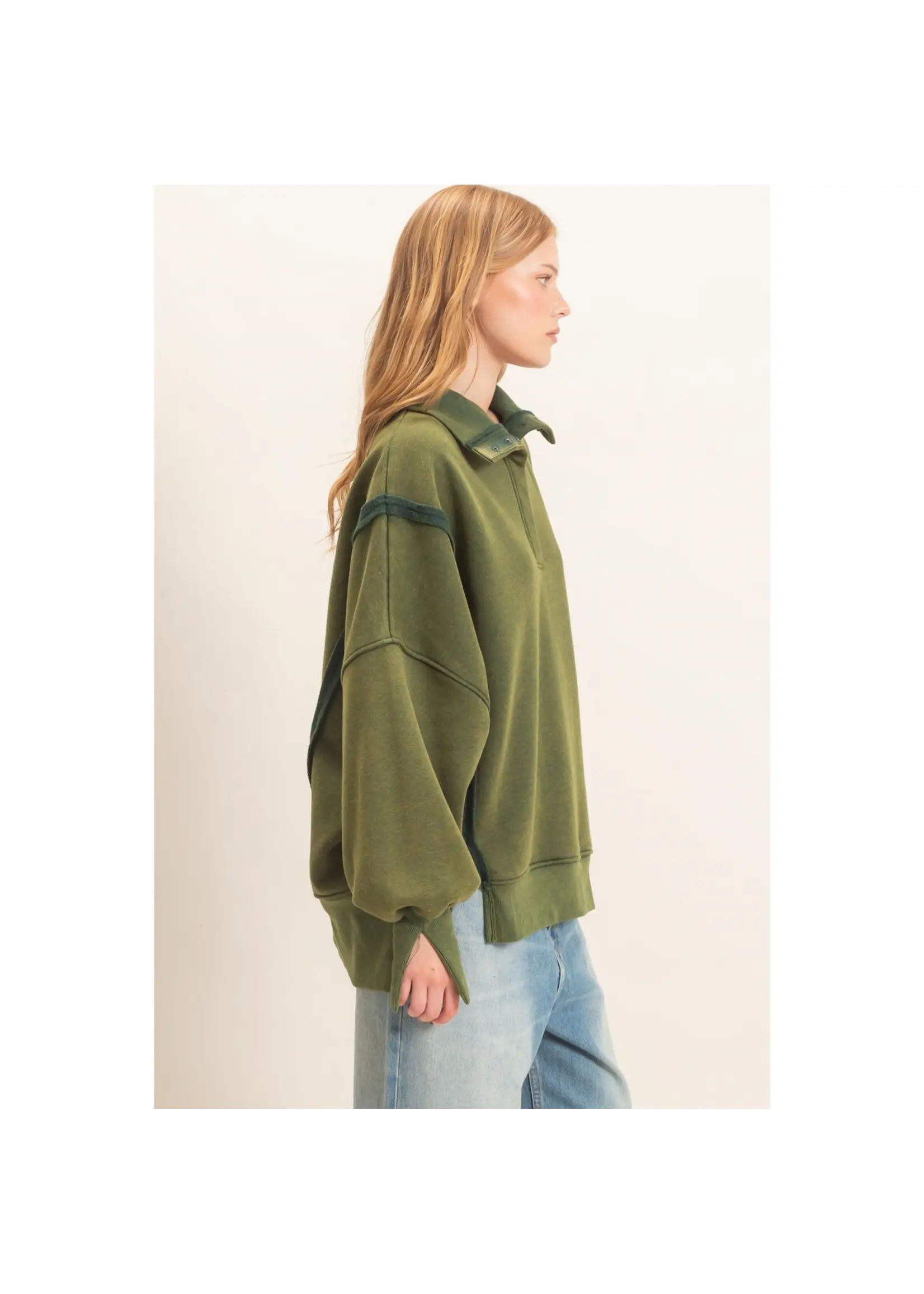 HYFVE Mineral Wash Snap Pullover - HF26F086-D