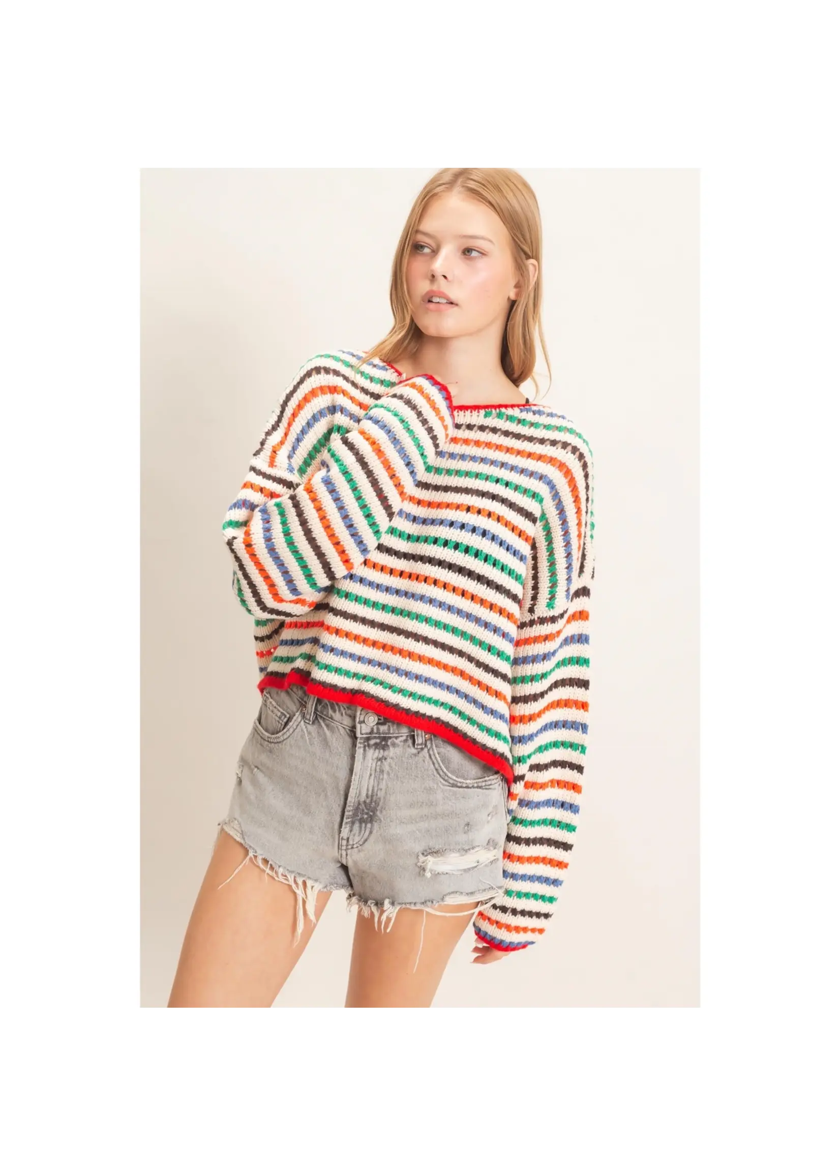 HYFVE Striped Knit Sweater - HF26F189