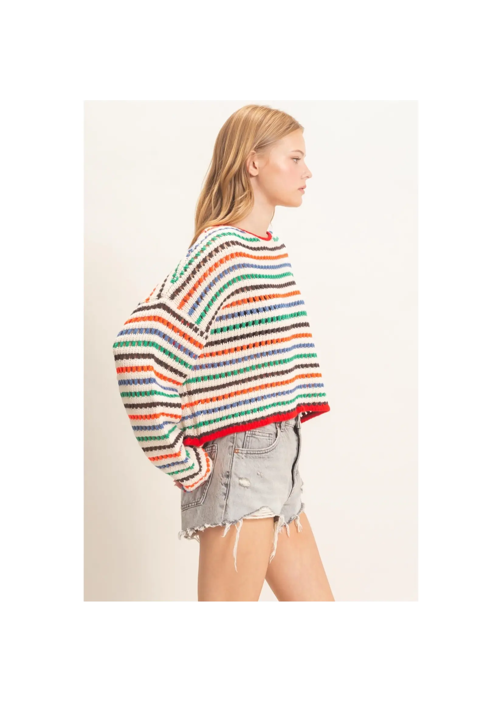 HYFVE Striped Knit Sweater - HF26F189
