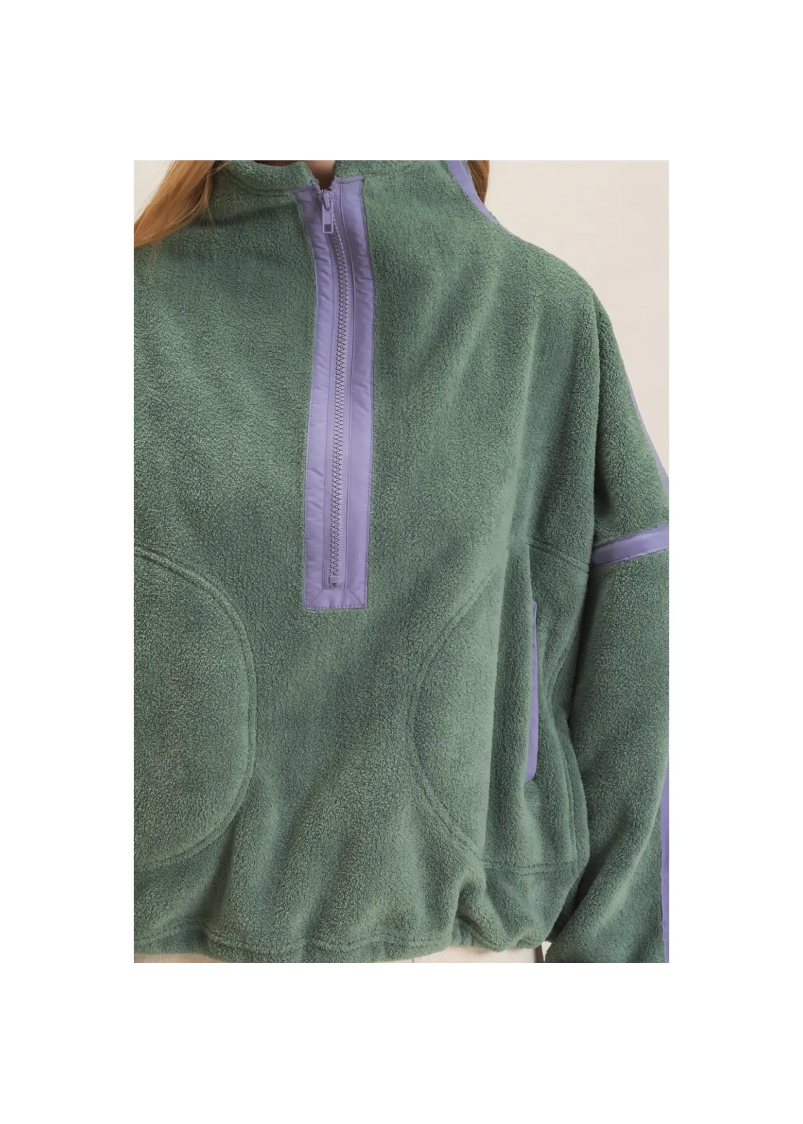 HYFVE Contrast Half-Zip Pullover - HF26F206-D