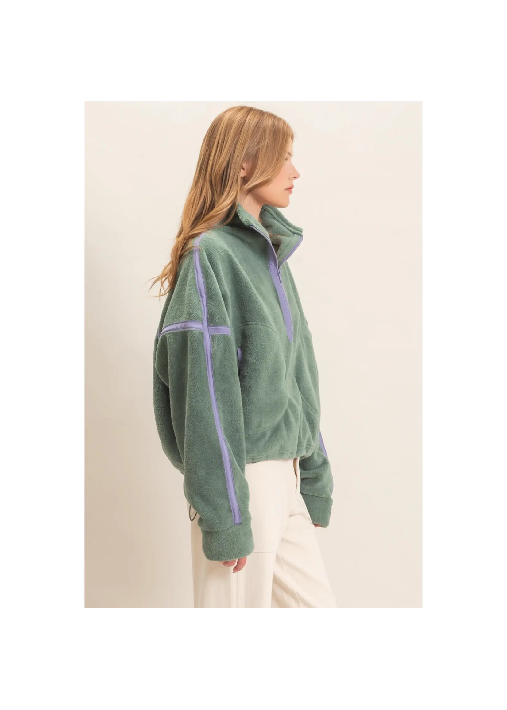 HYFVE Contrast Half-Zip Pullover - HF26F206-D