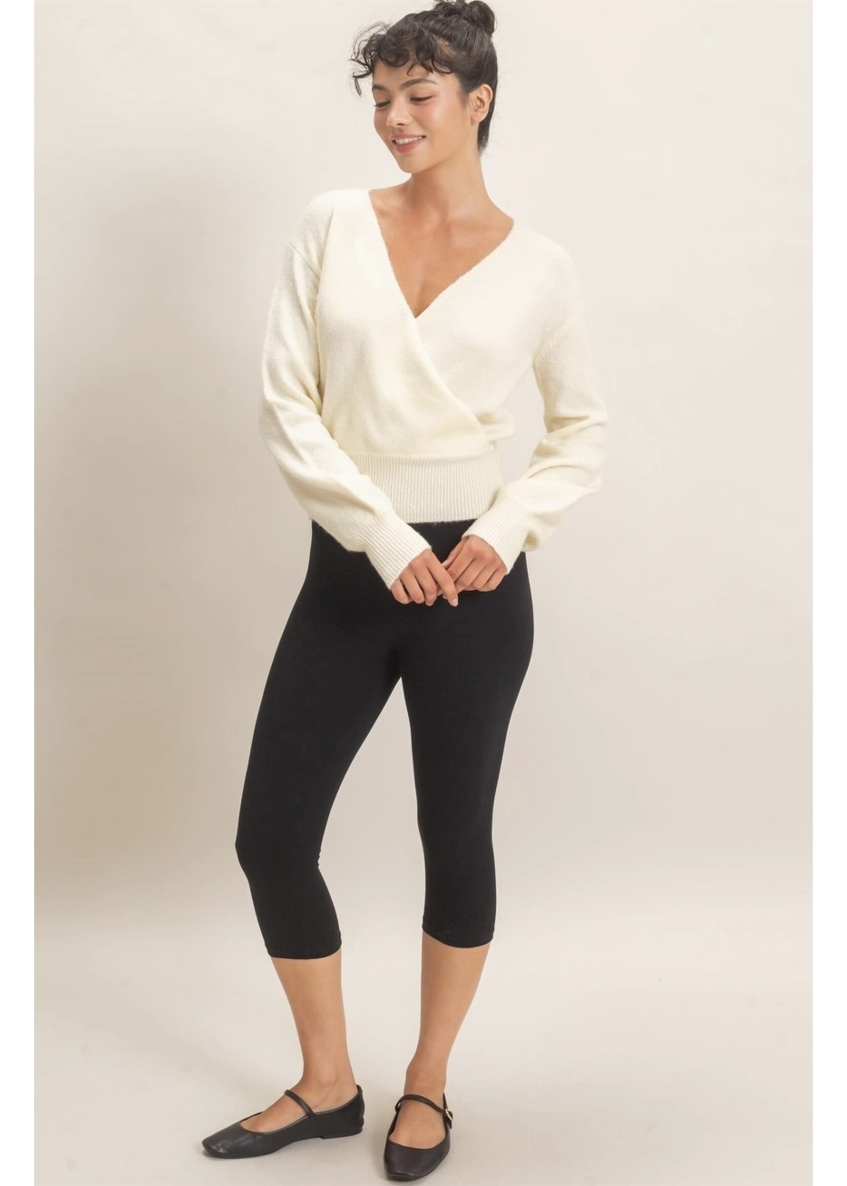 HYFVE Wrap V Neck Sweater - DZ26E948