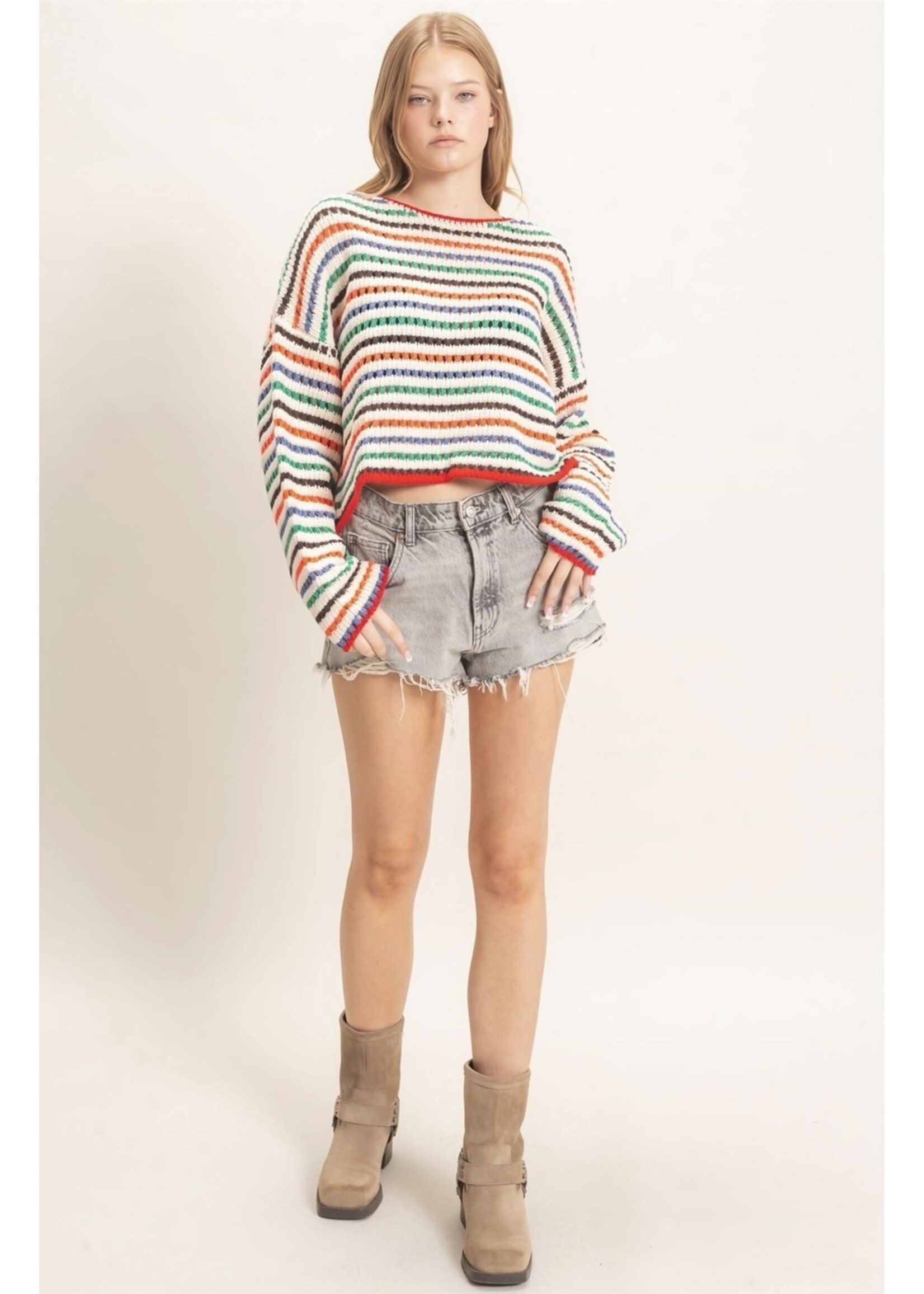 HYFVE Striped Knit Sweater - HF26F189