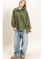 HYFVE Mineral Wash Snap Pullover - HF26F086-D