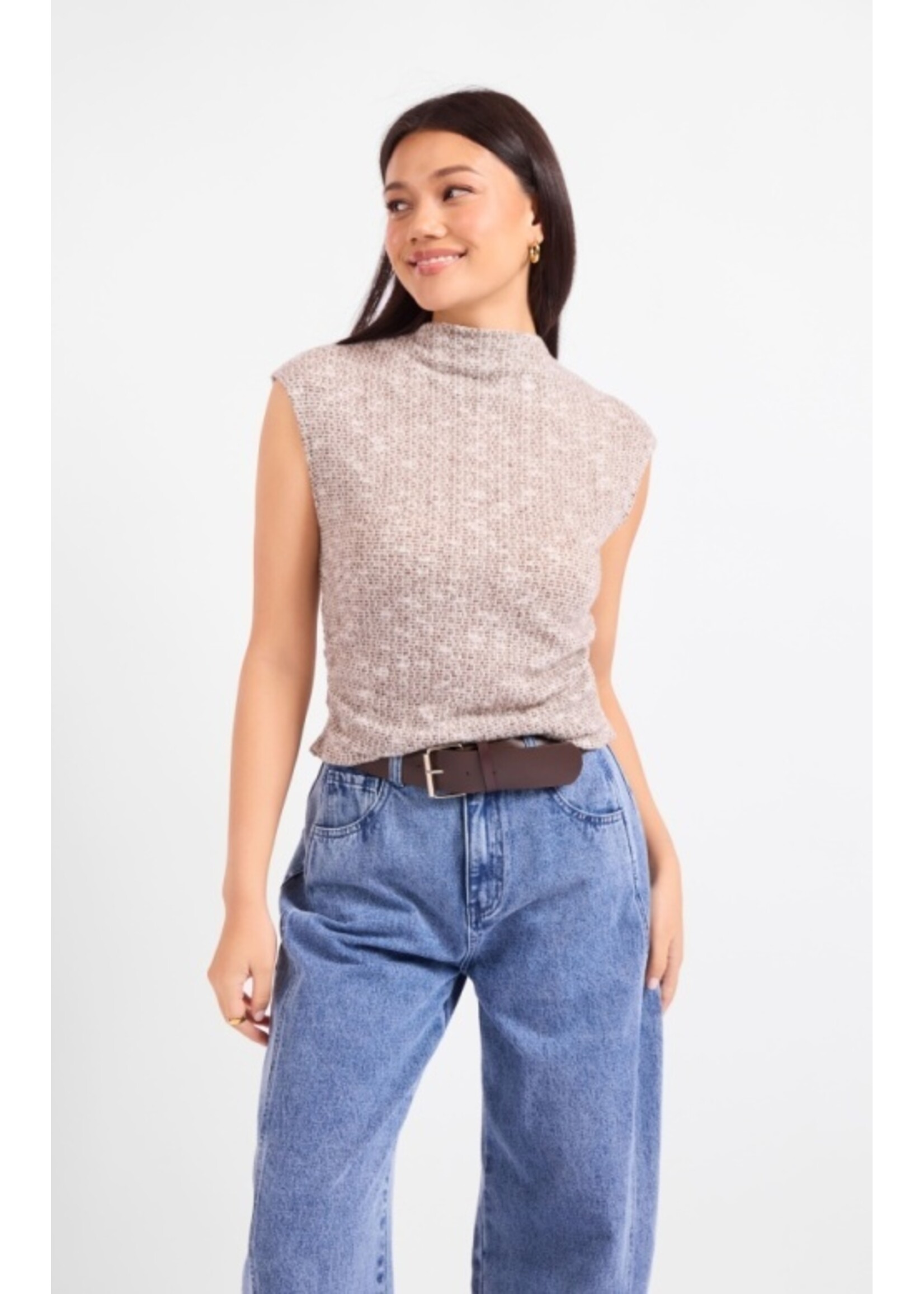 Sadie & Sage Billie Ruched Knit Top - AJ3221