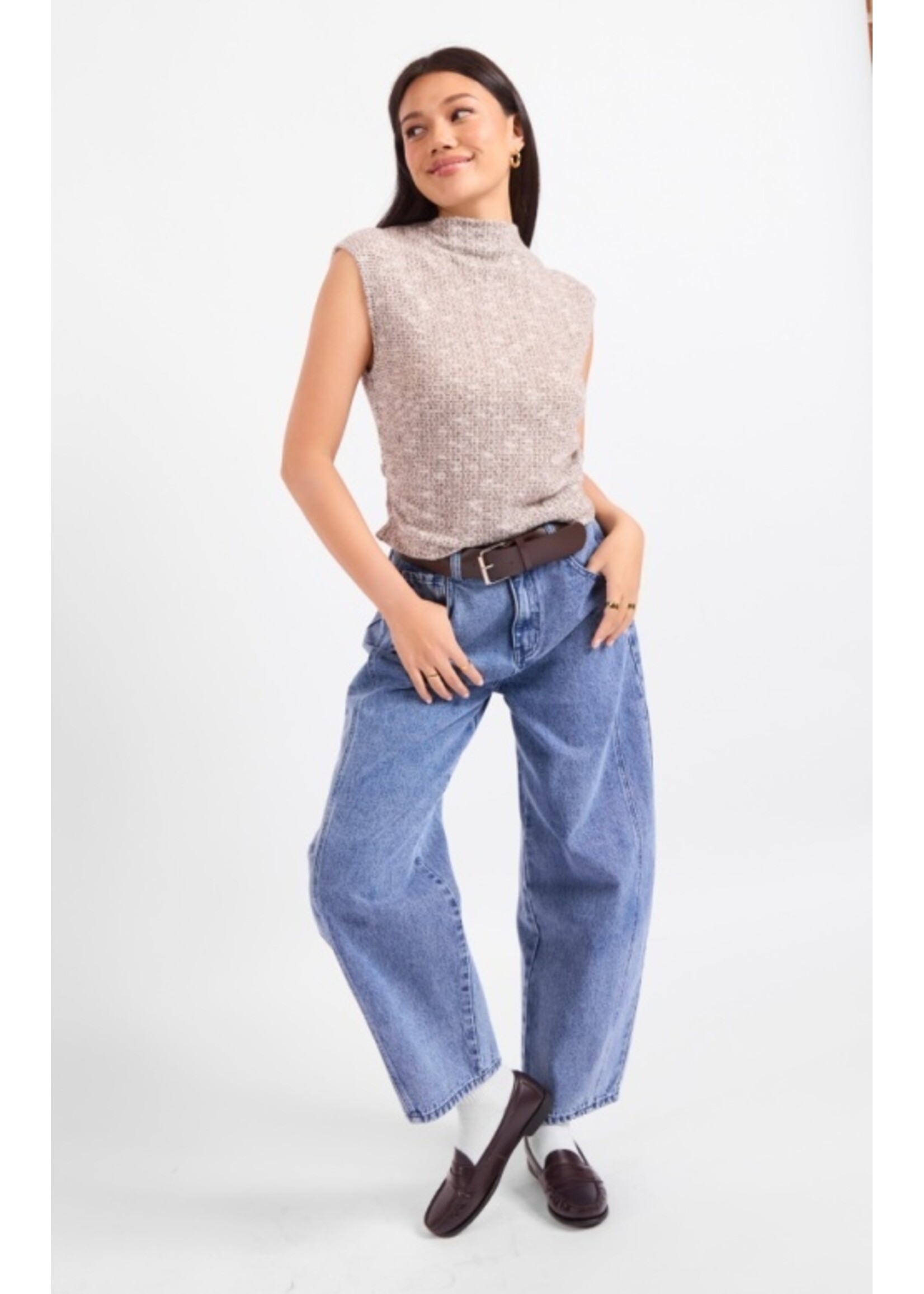 Sadie & Sage Billie Ruched Knit Top - AJ3221