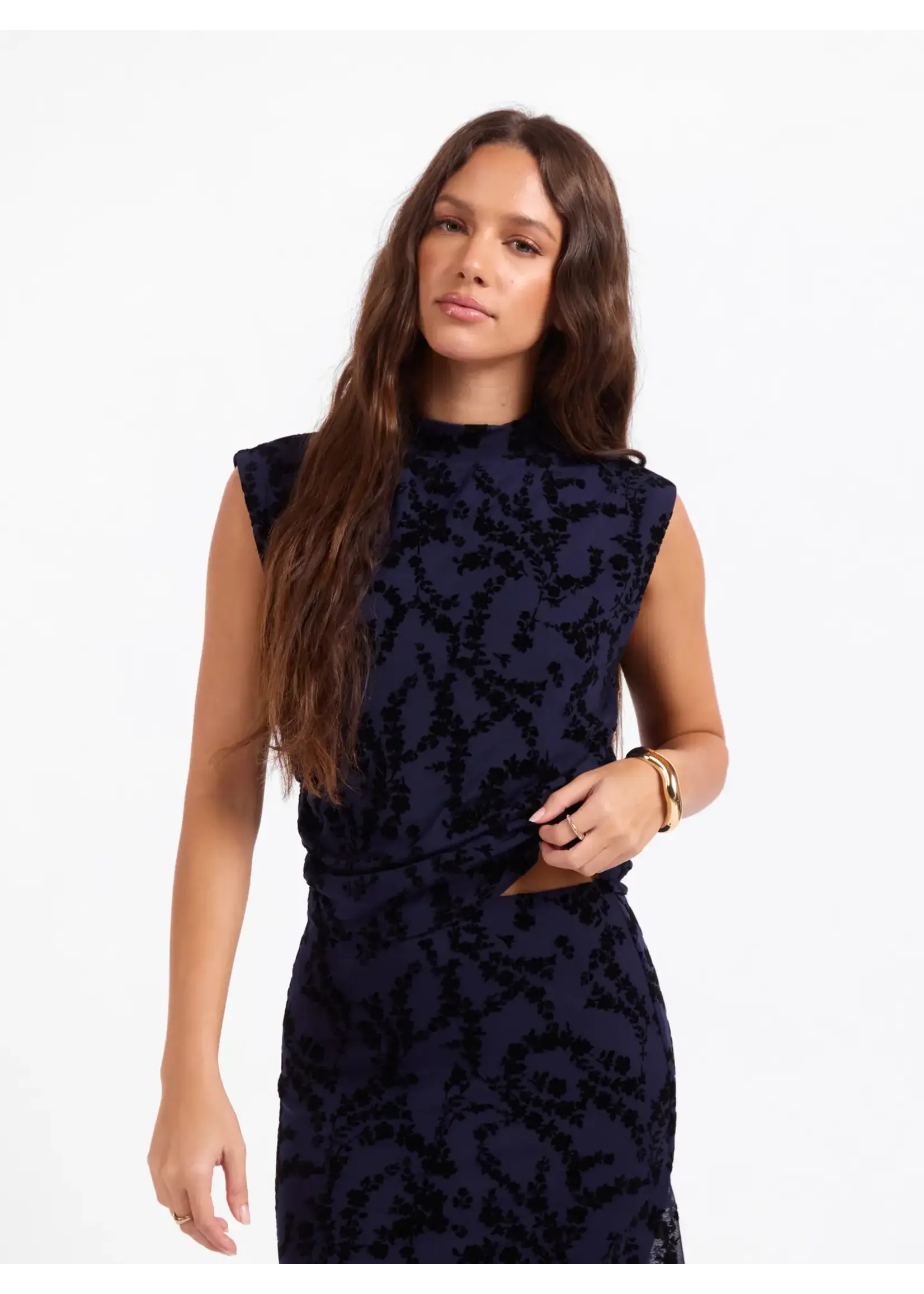 Sage The Label Begonia Mesh Top - LJ3201