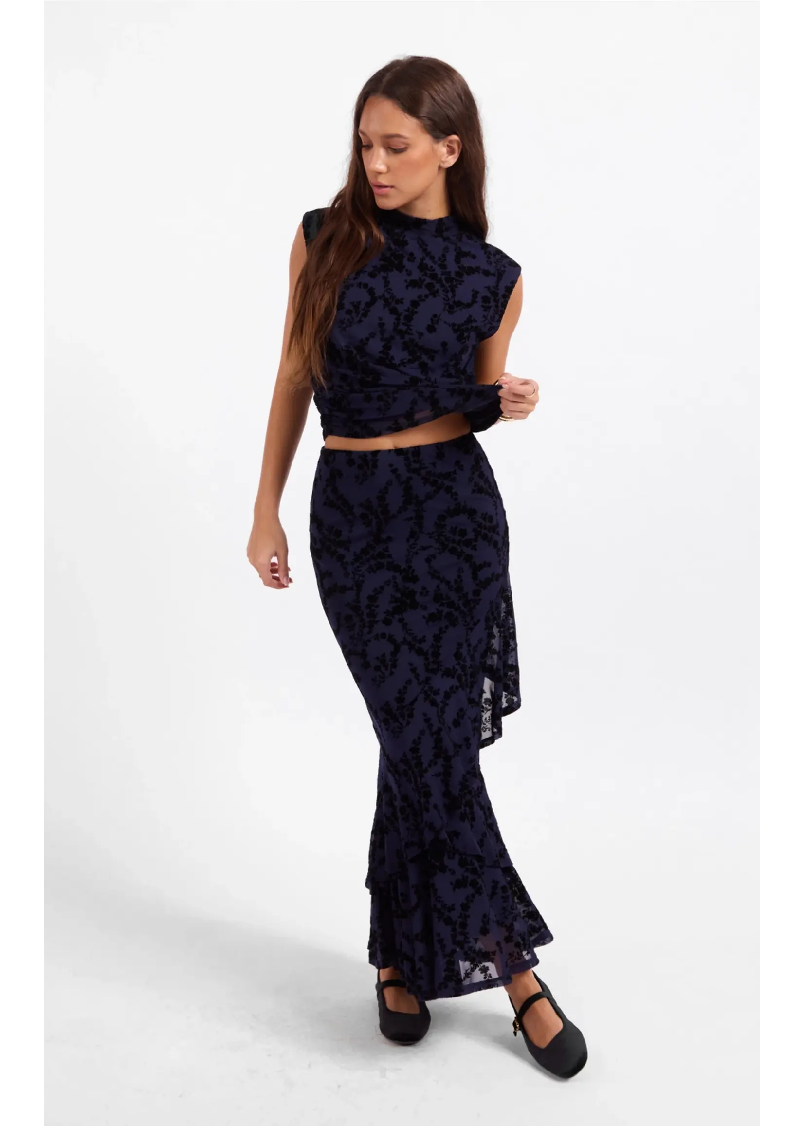 Sage The Label Begonia Mesh Skirt - LJ3641