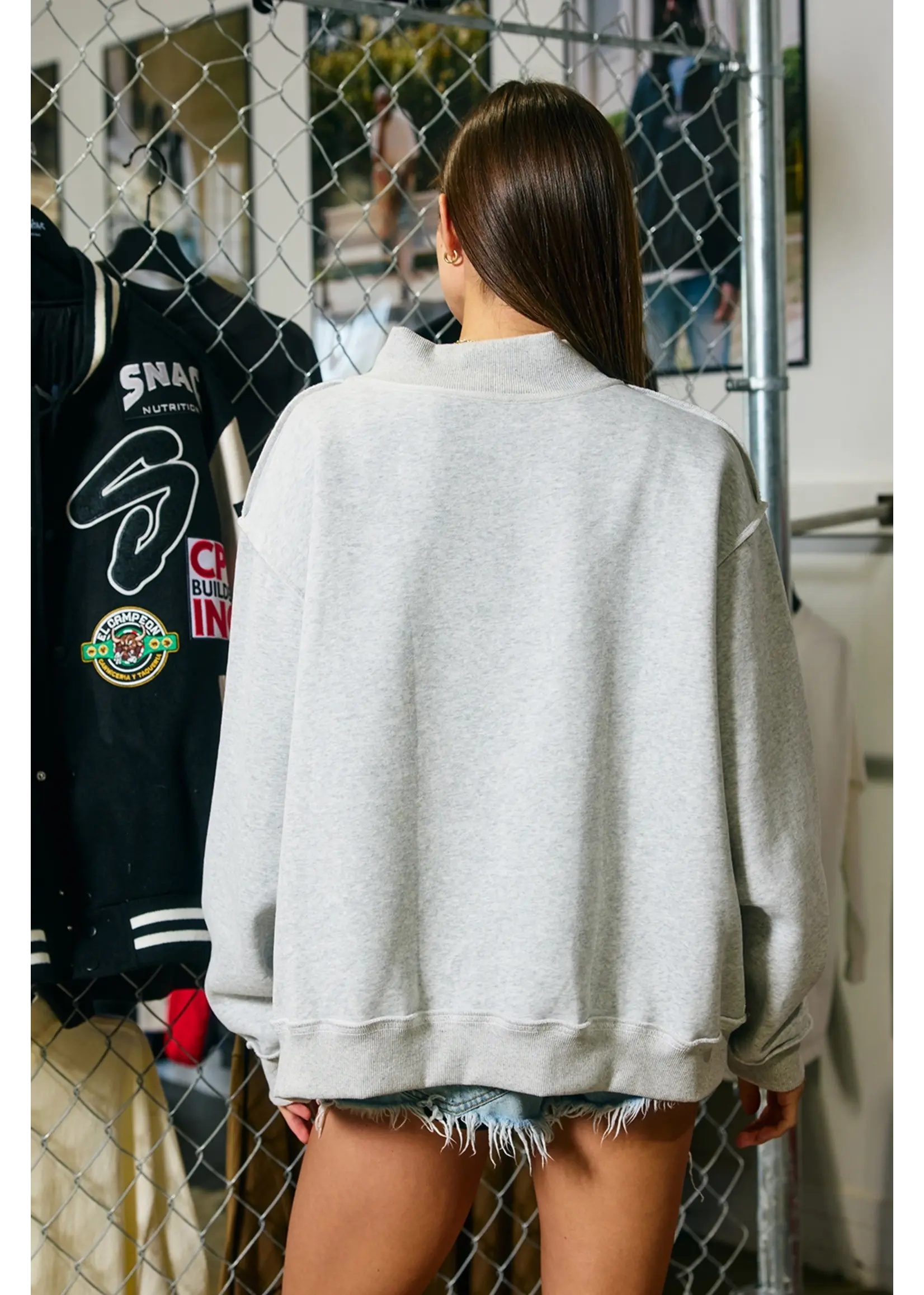 Bucketlist Georgia Embroidered Mockneck - IT2594E-GEORGIA3