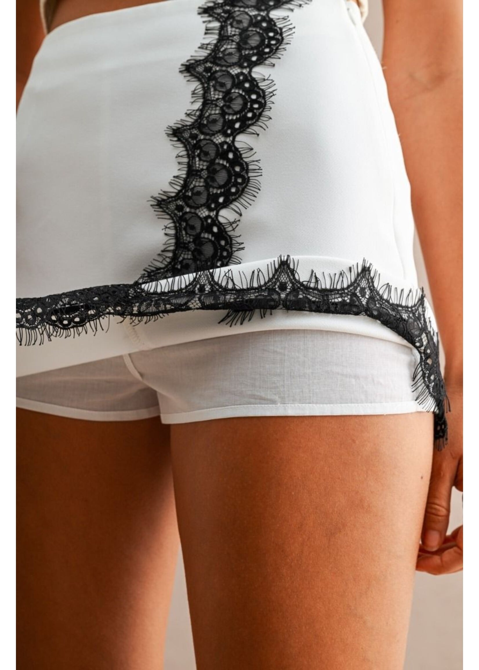 Luvee Lace Hem Wrap Skort - LP6136